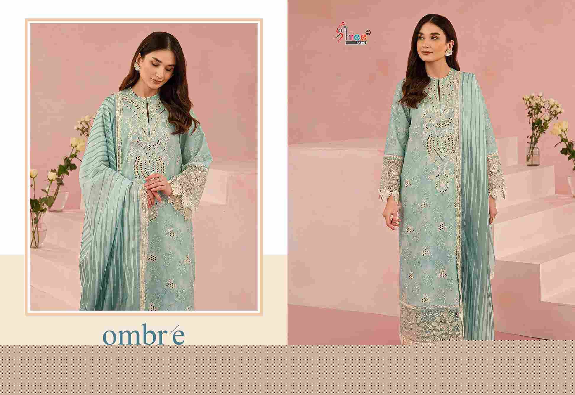 Ombre Chikankari Collection Vol-1 By Shree Fabs 3861 To 3868 Series Designer Pakistani Suits Collection Beautiful Stylish Fancy Colorful Party Wear & Ethnic Wear Pure Viscose With Pure Cotton With Embroidery Dresses At Wholesale Price