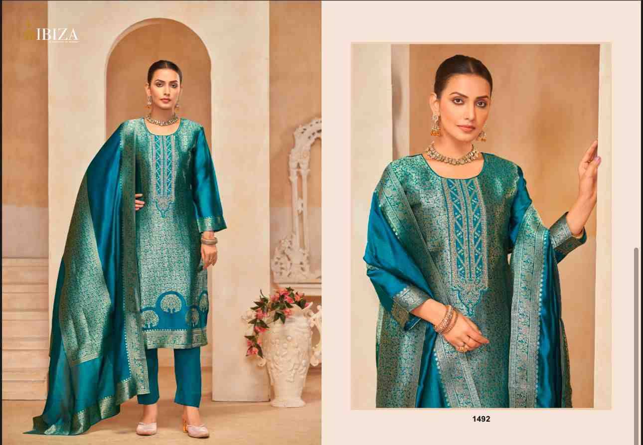 Sakhi Vol-7 By Ibiza 1491 To 1494 Series Beautiful Festive Suits Colorful Stylish Fancy Casual Wear & Ethnic Wear Pure Bangalori Silk Jacquard Dresses At Wholesale Price