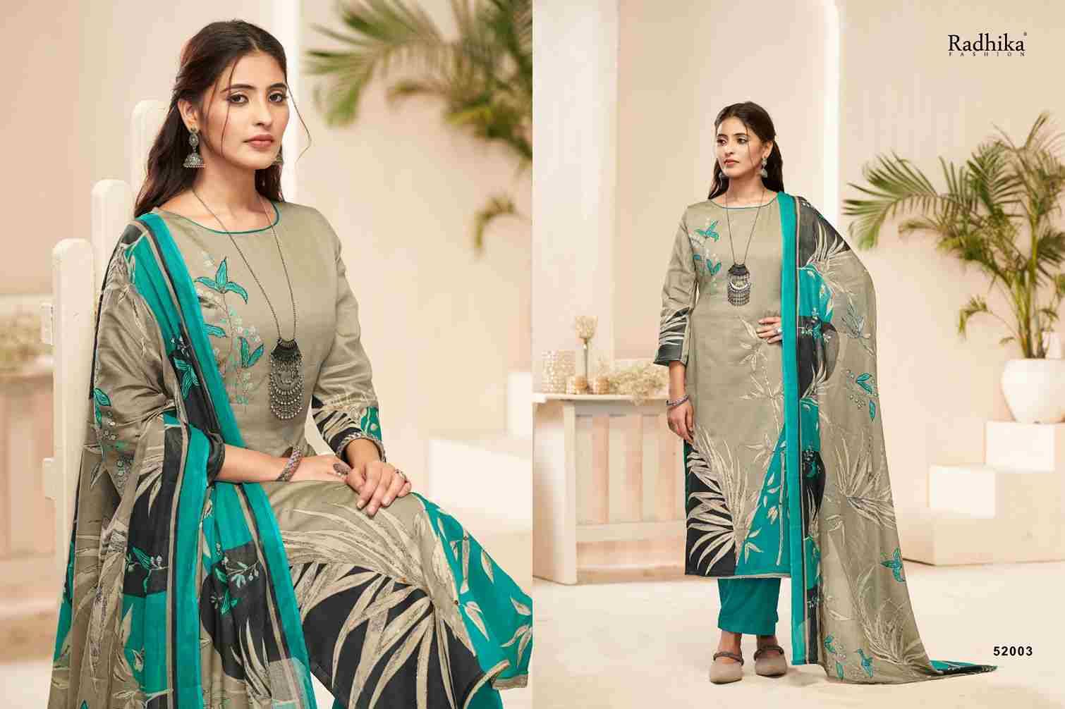 Aleena By Azara 52001 To 52004 Series Beautiful Festive Suits Stylish Fancy Colorful Casual Wear & Ethnic Wear Pure Jam Cotton Dresses At Wholesale Price