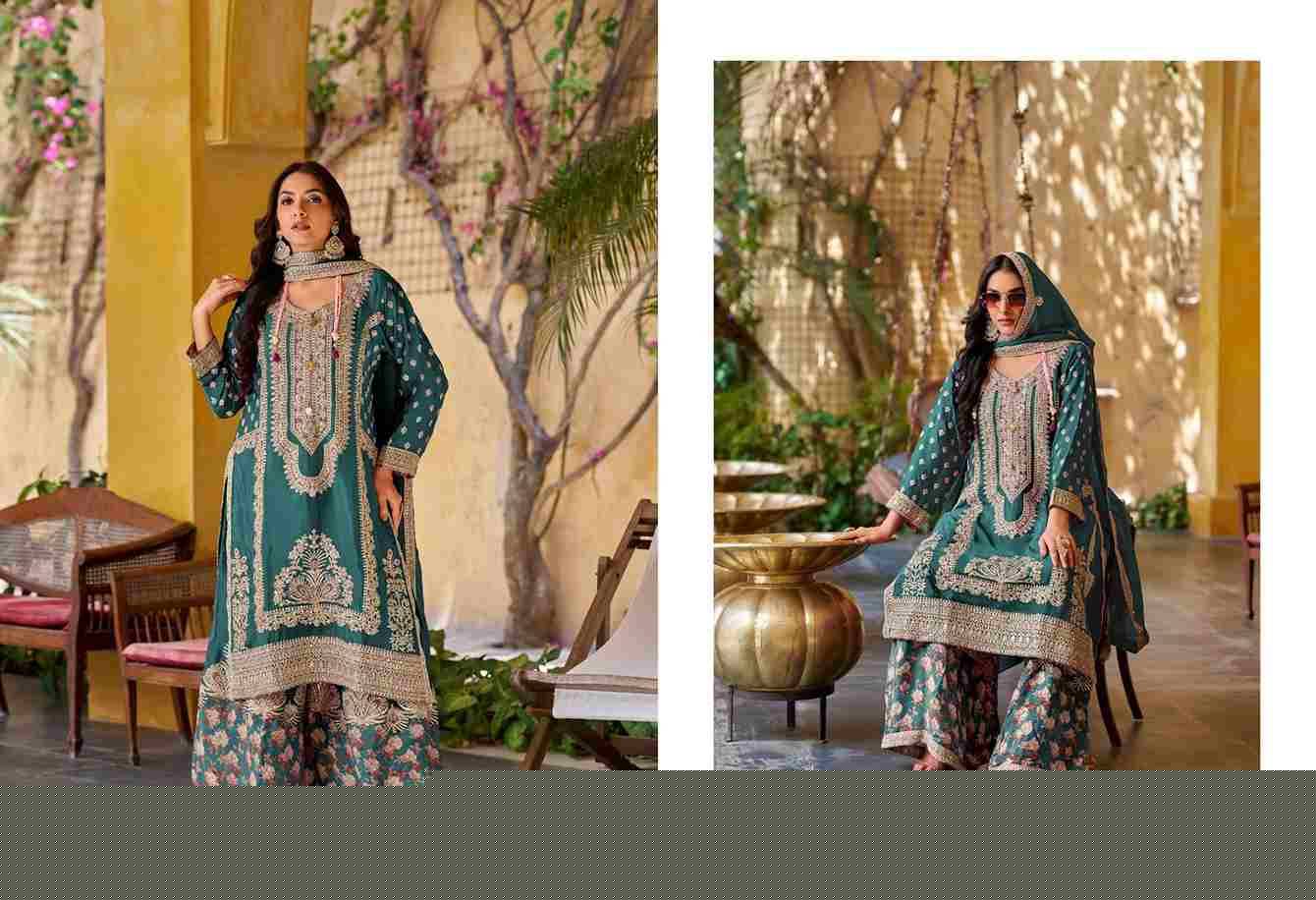 Fame By Your Choice 1001 To 1003 Series Designer Festive Suits Collection Beautiful Stylish Fancy Colorful Party Wear & Occasional Wear Chinnon Dresses At Wholesale Price