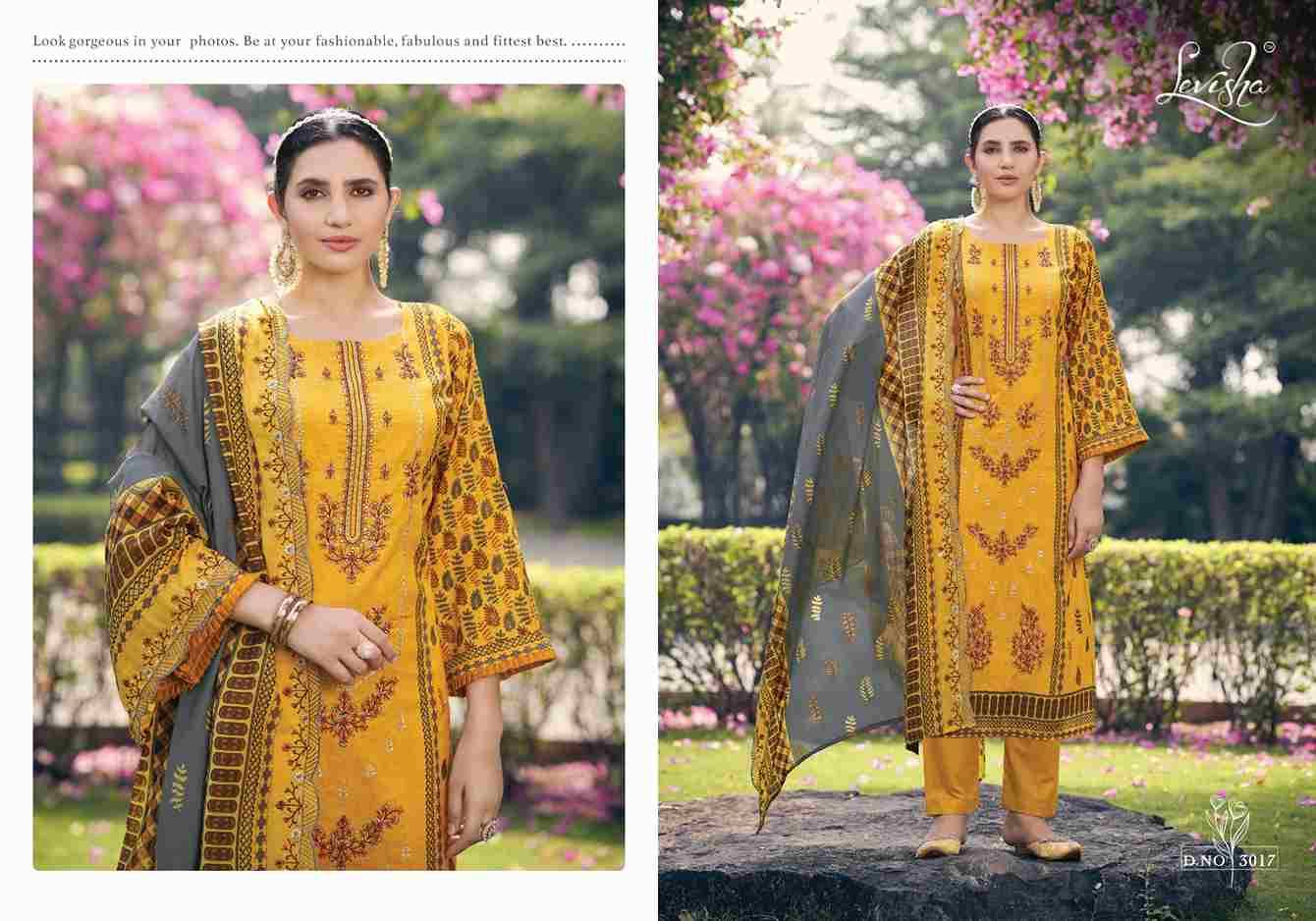 Madhubala Vol-3 By Levisha 3013 To 3020 Series Festive Suits Beautiful Fancy Colorful Stylish Party Wear & Occasional Wear Cambric Lawn Cotton Dresses At Wholesale Price