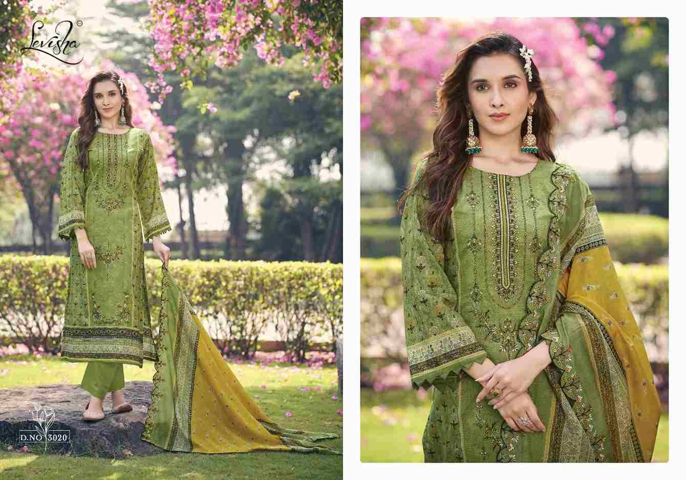 Madhubala Vol-3 By Levisha 3013 To 3020 Series Festive Suits Beautiful Fancy Colorful Stylish Party Wear & Occasional Wear Cambric Lawn Cotton Dresses At Wholesale Price