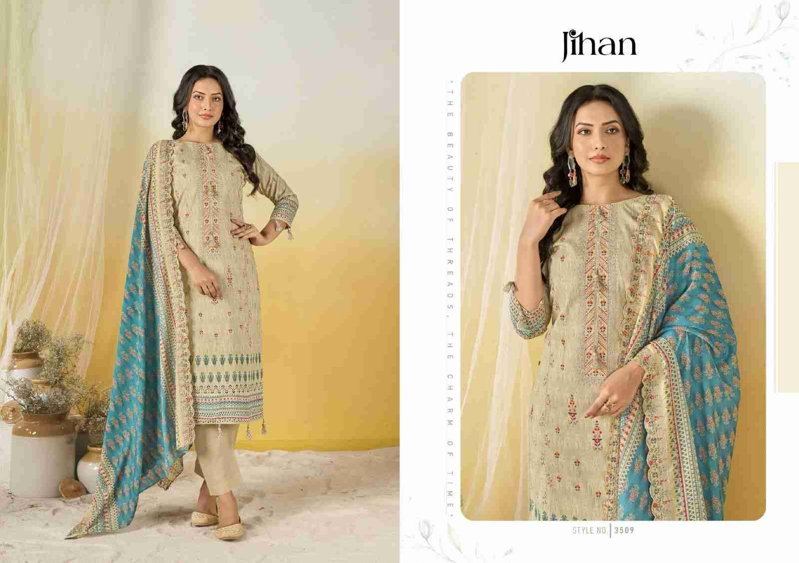 Crafted Elegance By Jihan 508 To 511 Series Designer Pakistani Suits Beautiful Fancy Stylish Colorful Party Wear & Occasional Wear Pure Lawn Dresses At Wholesale Price