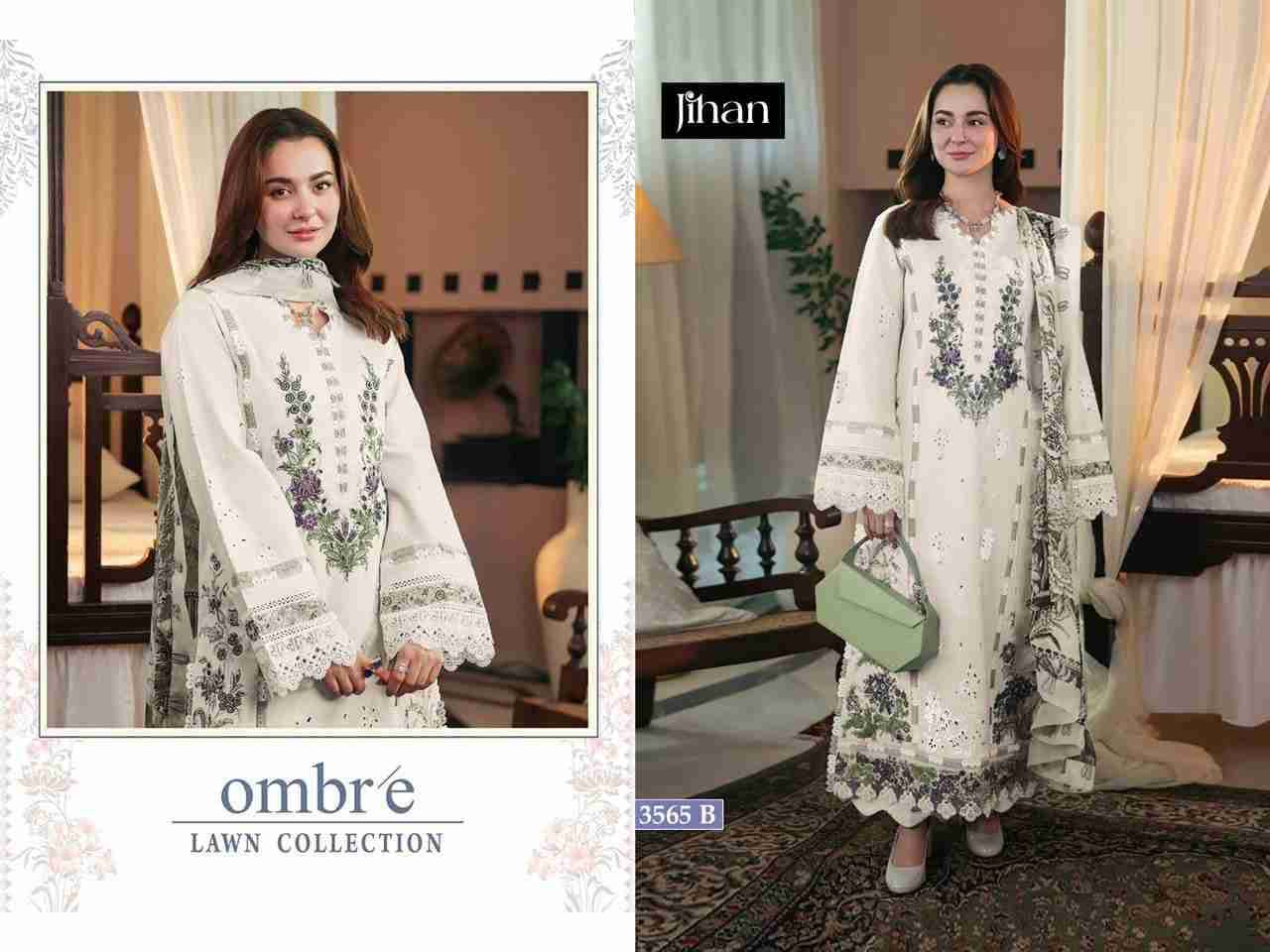 Ombre 3565 Colours By Jihan 3565 To 3565-B Series Designer Pakistani Suits Beautiful Fancy Stylish Colorful Party Wear & Occasional Wear Cotton Dresses At Wholesale Price