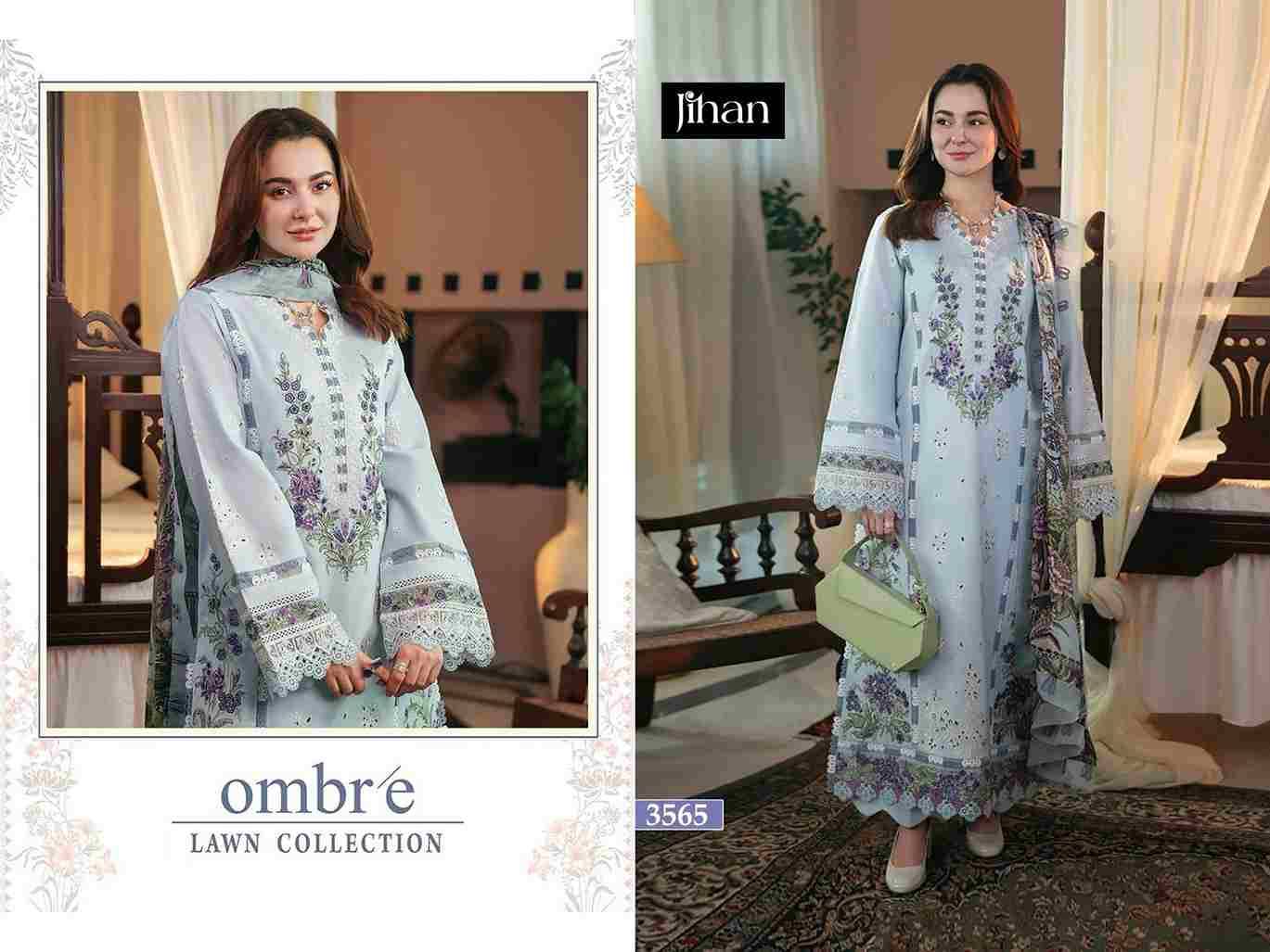 Ombre 3565 Colours By Jihan 3565 To 3565-B Series Designer Pakistani Suits Beautiful Fancy Stylish Colorful Party Wear & Occasional Wear Cotton Dresses At Wholesale Price