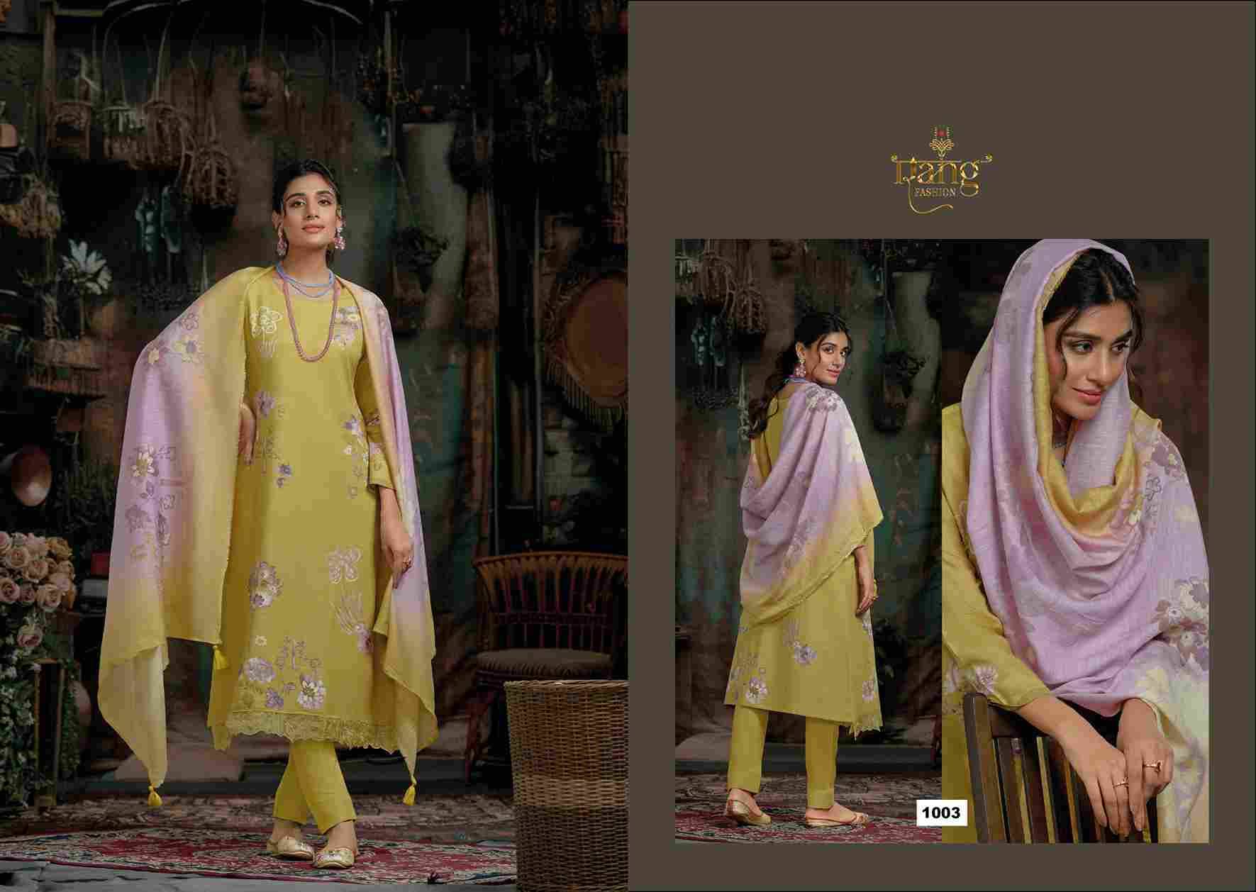 Clara By Rang Fashion 1001 To 1004 Series Beautiful Stylish Festive Suits Fancy Colorful Casual Wear & Ethnic Wear & Ready To Wear Viscose Linen Dresses At Wholesale Price