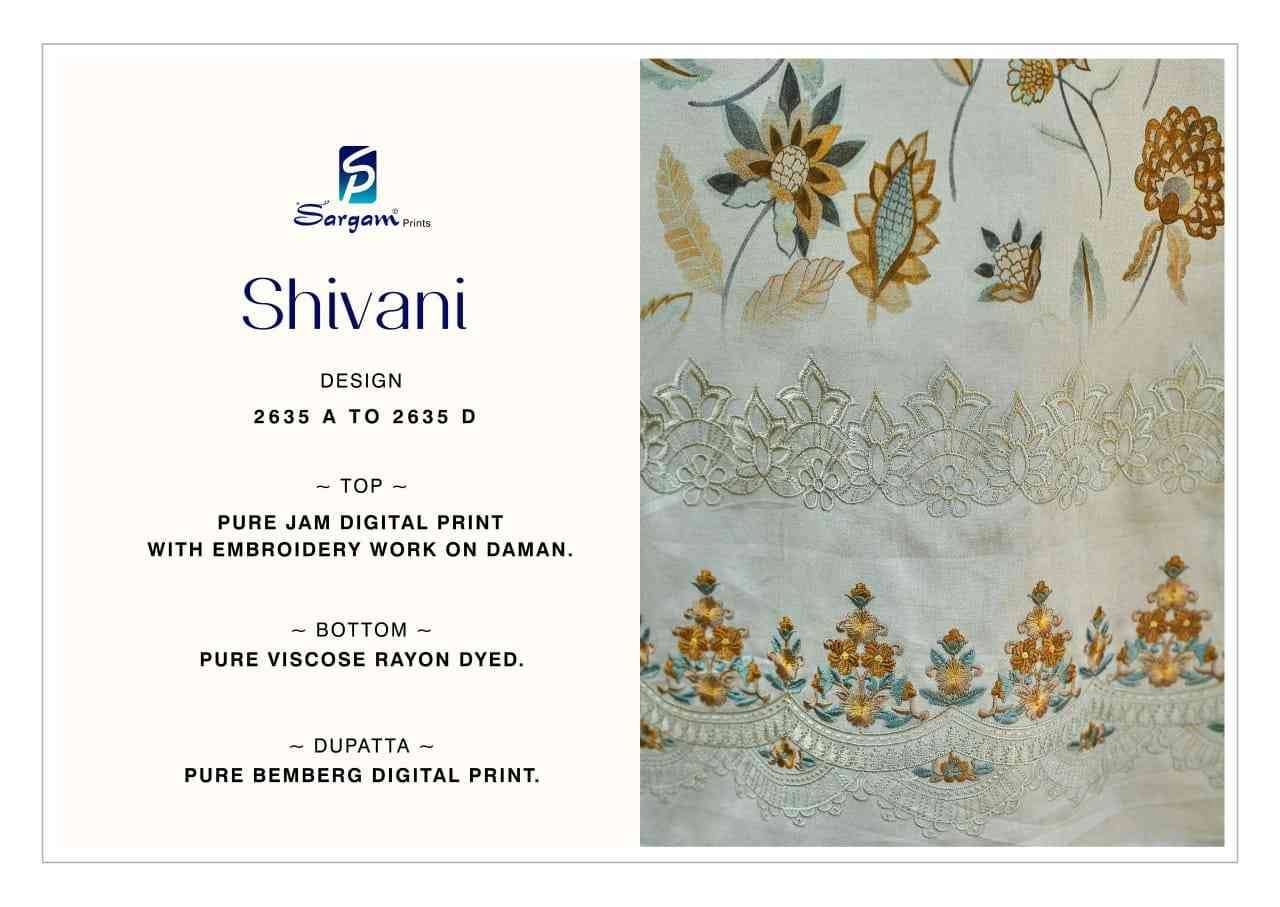 Shivani By Sargam Prints 2635-A To 2635-D Series Beautiful Festive Suits Stylish Fancy Colorful Casual Wear & Ethnic Wear Pure Jam Dresses At Wholesale Price