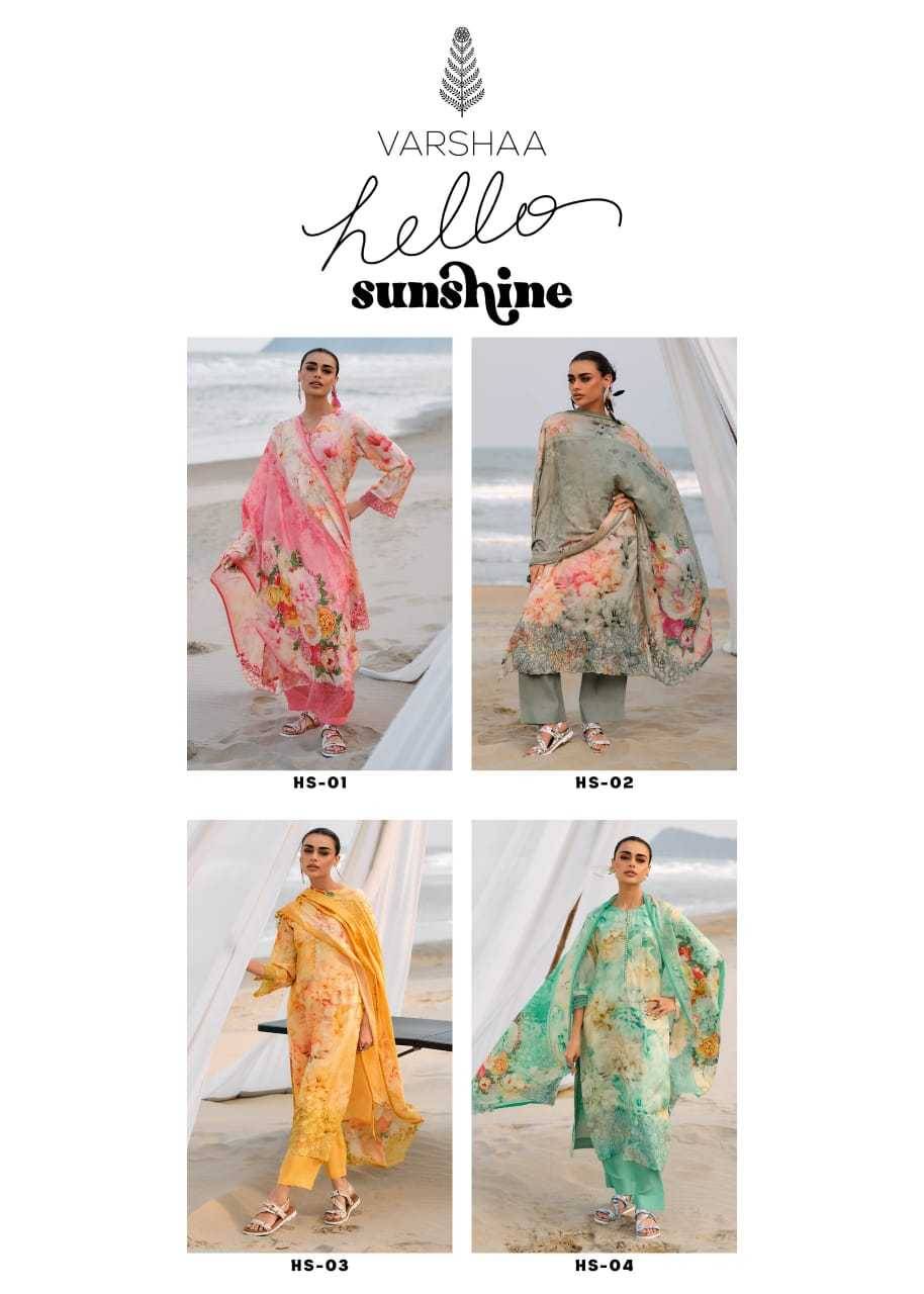 Hello Sunshine By Varshaa 01 To 04 Series Beautiful Festive Suits Colorful Stylish Fancy Casual Wear & Ethnic Wear Cotton Dresses At Wholesale Price