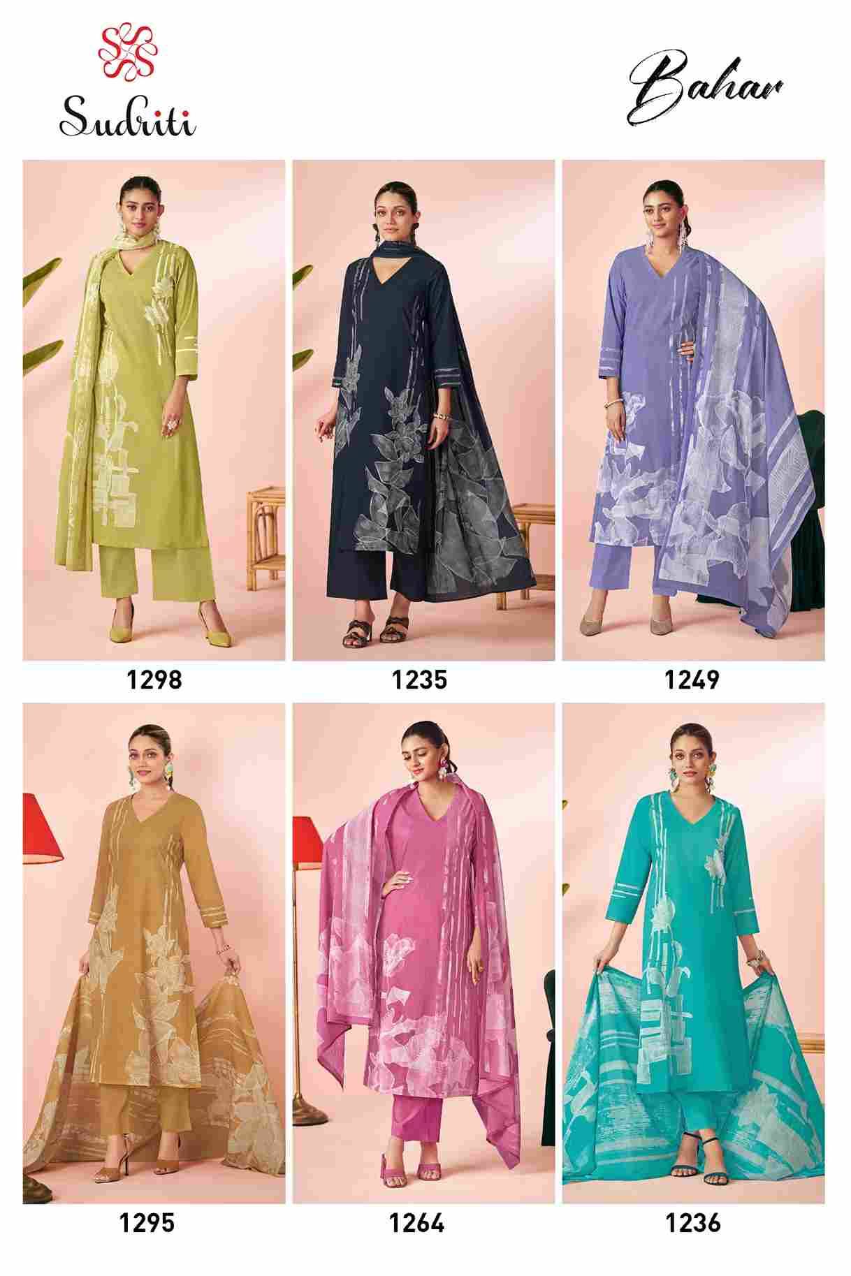 Bahar By Sudriti Beautiful Stylish Festive Suits Fancy Colorful Casual Wear & Ethnic Wear & Ready To Wear Cotton Lawn Digital Print Dresses At Wholesale Price