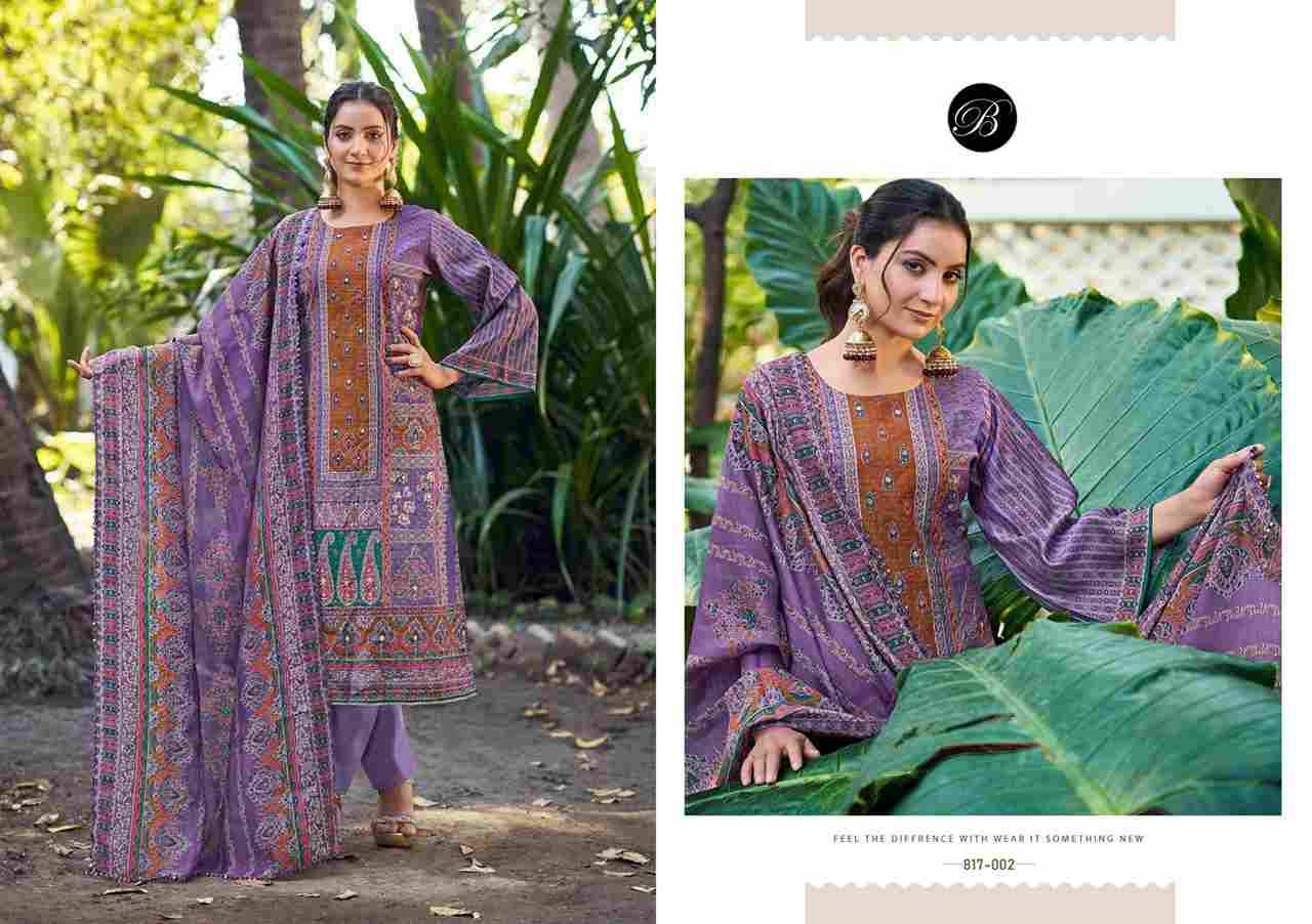 Nusrat Vol-4 By Belliza 817-001 To 817-006 Series Beautiful Festive Suits Stylish Fancy Colorful Casual Wear & Ethnic Wear Pure Viscose Muslin Print Dresses At Wholesale Price