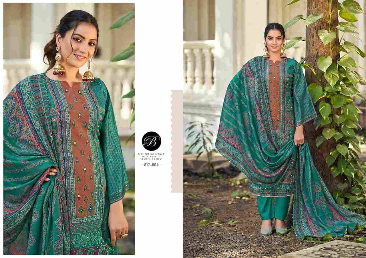 Nusrat Vol-4 By Belliza 817-001 To 817-006 Series Beautiful Festive Suits Stylish Fancy Colorful Casual Wear & Ethnic Wear Pure Viscose Muslin Print Dresses At Wholesale Price