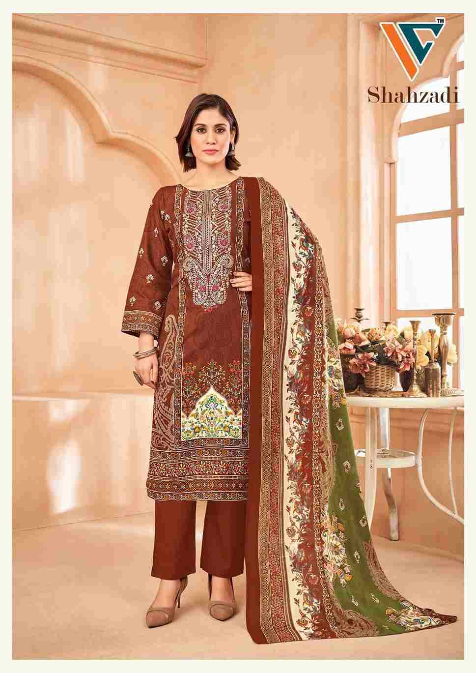 Shahzadi Vol-4 By Vandana Creation 4001 To 4008 Series Beautiful Festive Suits Stylish Fancy Colorful Casual Wear & Ethnic Wear Cotton Print Dresses At Wholesale Price