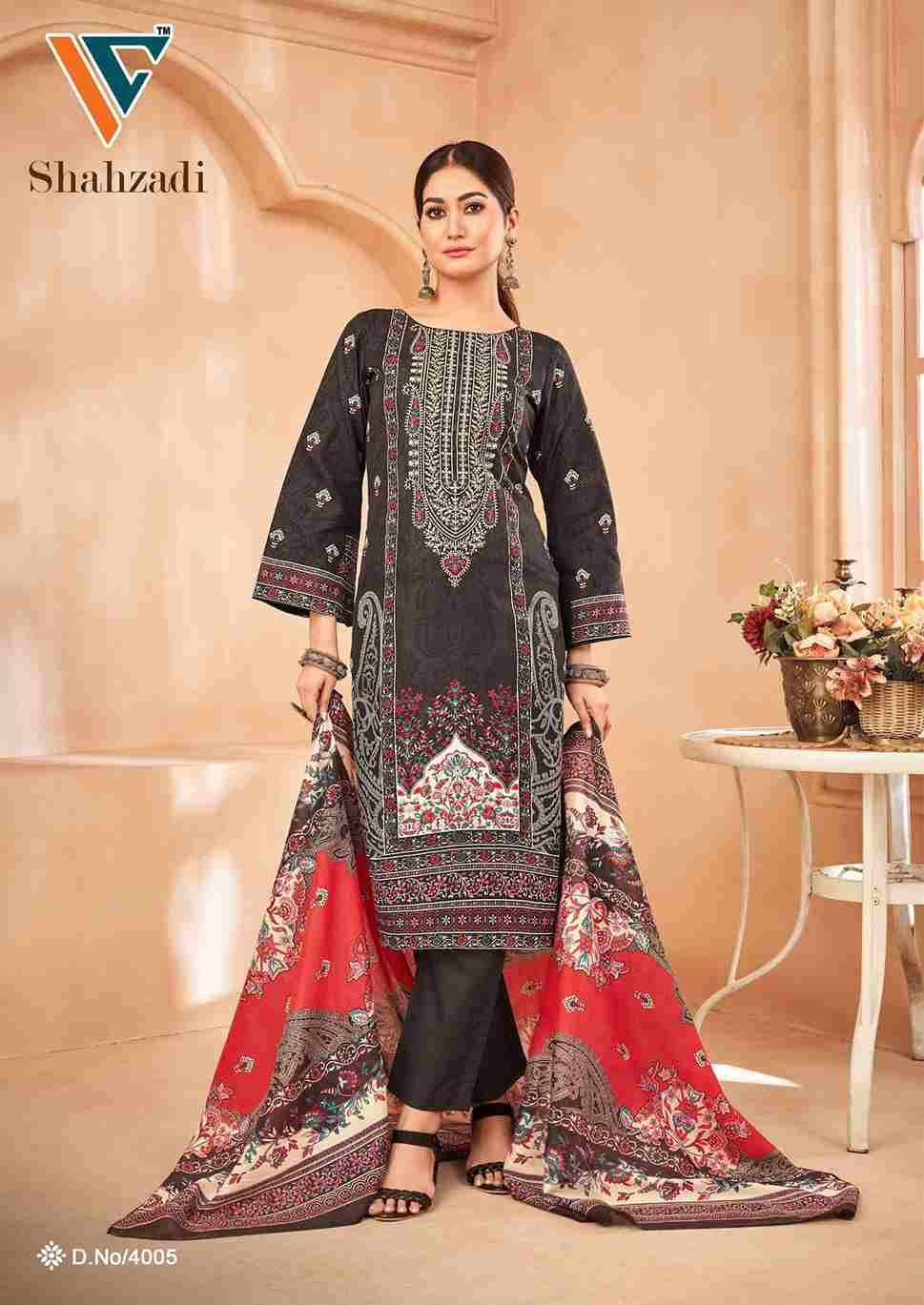 Shahzadi Vol-4 By Vandana Creation 4001 To 4008 Series Beautiful Festive Suits Stylish Fancy Colorful Casual Wear & Ethnic Wear Cotton Print Dresses At Wholesale Price