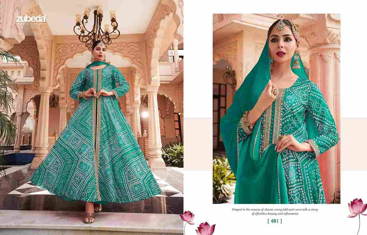 Rang Mahal By Zubeda 478 To 483 Series Designer Anarkali Suits Beautiful Stylish Fancy Colorful Party Wear & Occasional Wear Chinnon Silk Dresses At Wholesale Price