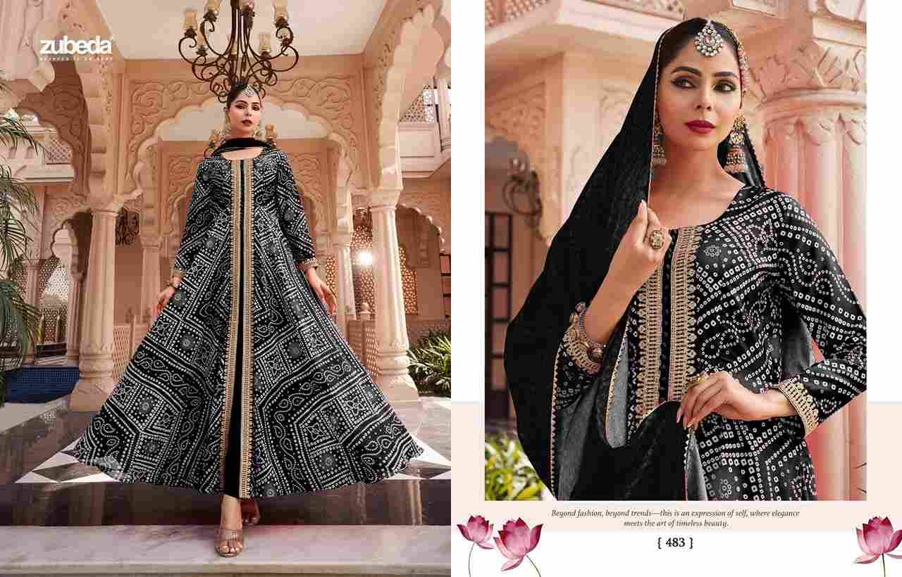 Rang Mahal By Zubeda 478 To 483 Series Designer Anarkali Suits Beautiful Stylish Fancy Colorful Party Wear & Occasional Wear Chinnon Silk Dresses At Wholesale Price