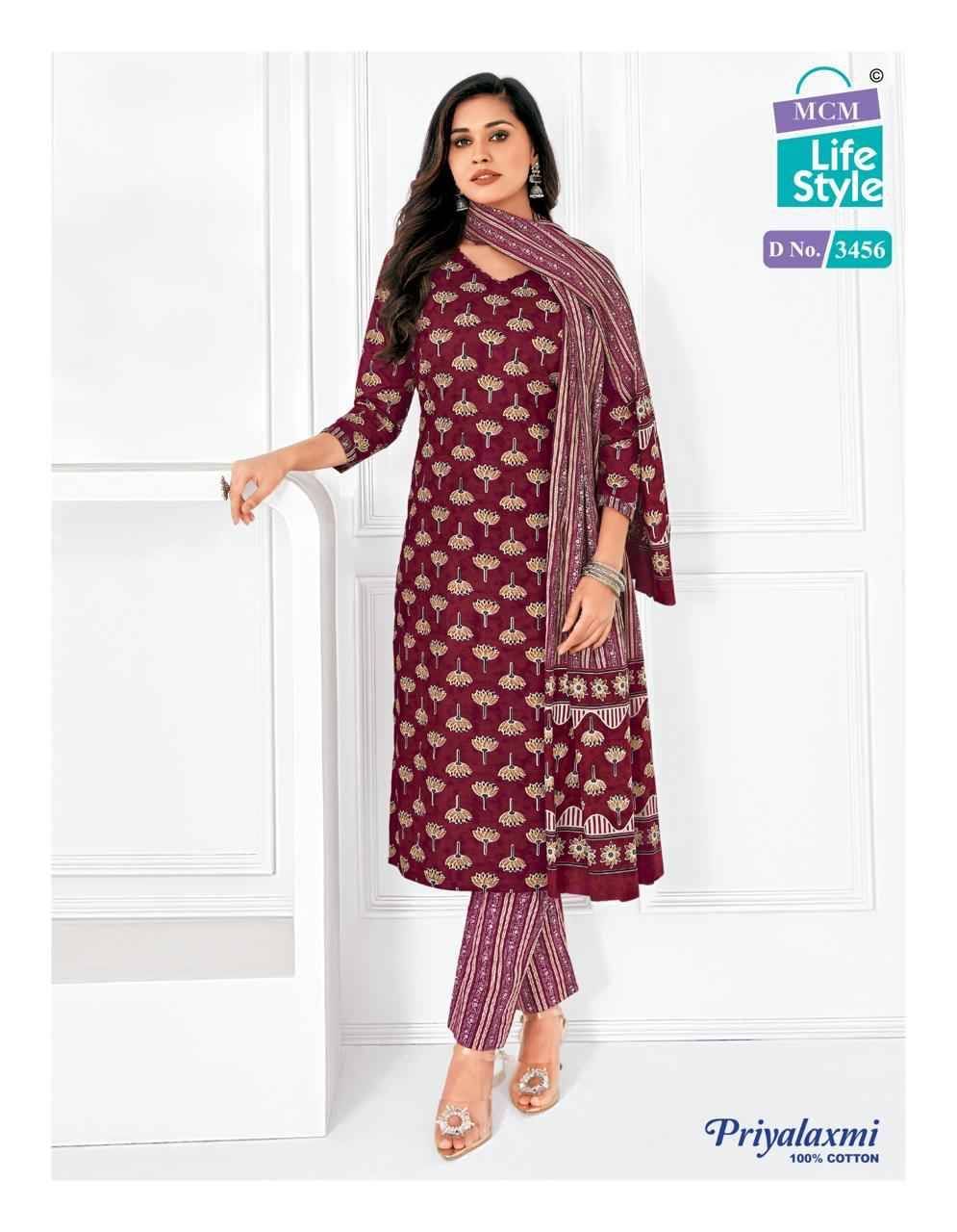 Priyalaxmi Vol-34 By MCM Lifestyle 3456 To 3475 Series Beautiful Festive Suits Stylish Fancy Colorful Casual Wear & Ethnic Wear Pure Cotton Print Dresses At Wholesale Price