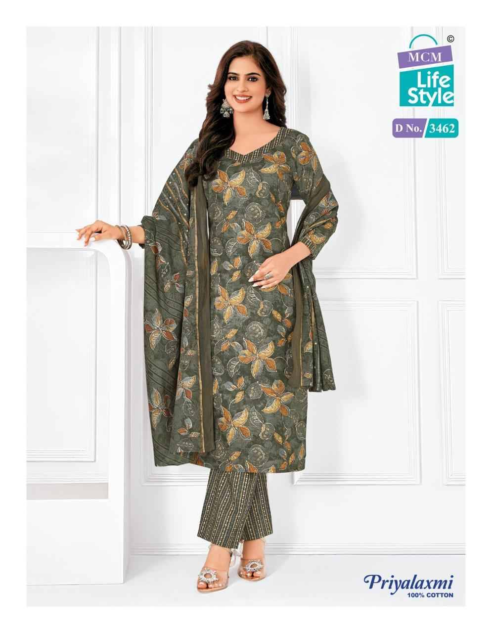 Priyalaxmi Vol-34 By MCM Lifestyle 3456 To 3475 Series Beautiful Festive Suits Stylish Fancy Colorful Casual Wear & Ethnic Wear Pure Cotton Print Dresses At Wholesale Price