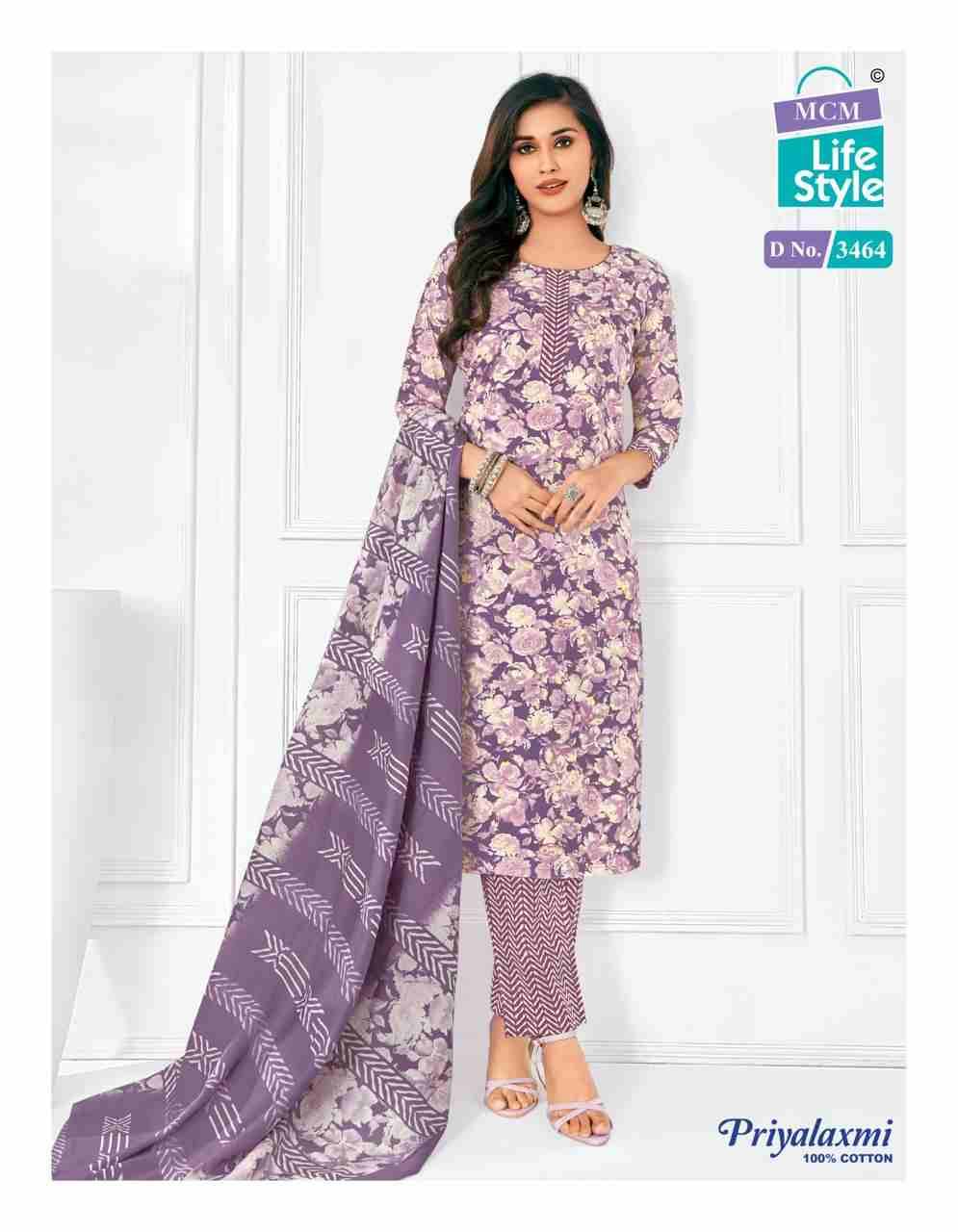 Priyalaxmi Vol-34 By MCM Lifestyle 3456 To 3475 Series Beautiful Festive Suits Stylish Fancy Colorful Casual Wear & Ethnic Wear Pure Cotton Print Dresses At Wholesale Price