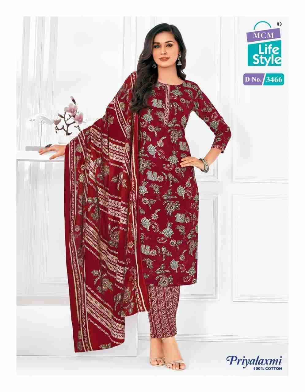 Priyalaxmi Vol-34 By MCM Lifestyle 3456 To 3475 Series Beautiful Festive Suits Stylish Fancy Colorful Casual Wear & Ethnic Wear Pure Cotton Print Dresses At Wholesale Price