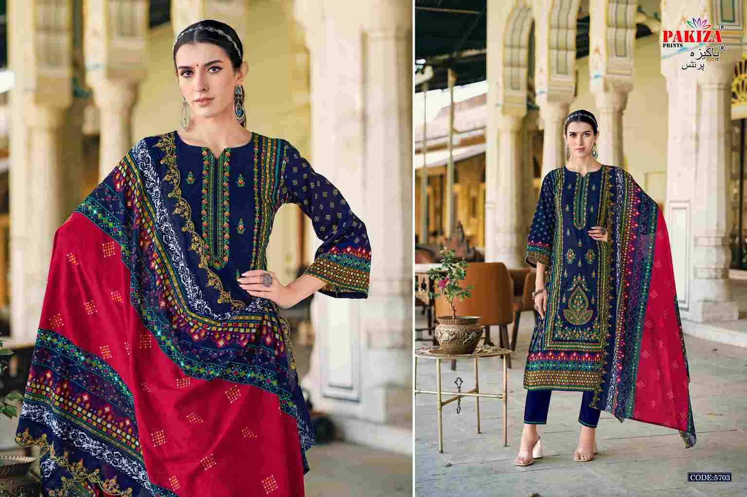 Khushboo Vol-57 By Pakiza Prints 5701 To 5710 Series Beautiful Festive Suits Stylish Fancy Colorful Party Wear & Occasional Wear Lawn Cotton Dresses At Wholesale Price