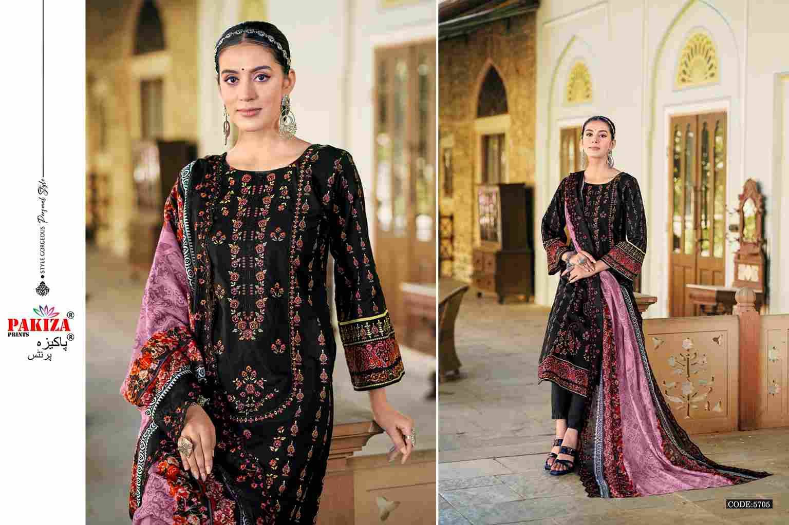 Khushboo Vol-57 By Pakiza Prints 5701 To 5710 Series Beautiful Festive Suits Stylish Fancy Colorful Party Wear & Occasional Wear Lawn Cotton Dresses At Wholesale Price