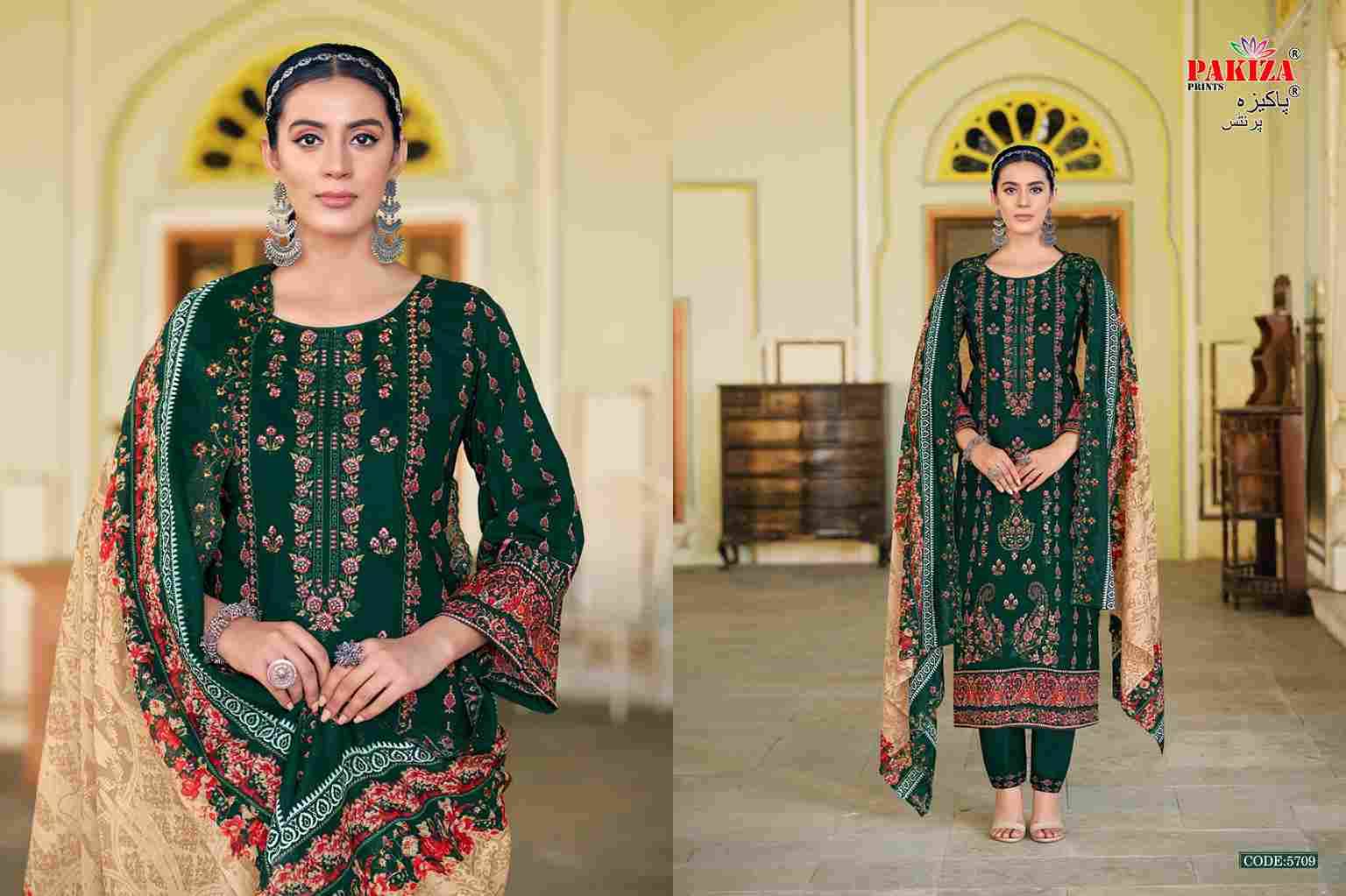 Khushboo Vol-57 By Pakiza Prints 5701 To 5710 Series Beautiful Festive Suits Stylish Fancy Colorful Party Wear & Occasional Wear Lawn Cotton Dresses At Wholesale Price