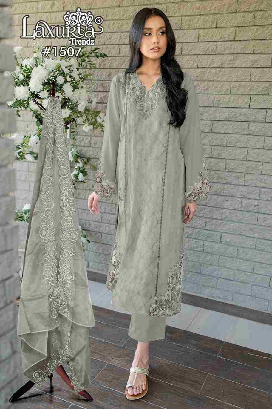 Luxuria Trendz 1507 Colours By Luxuria 1507-A To 1507-B Series Beautiful Pakistani Suits Colorful Stylish Fancy Casual Wear & Ethnic Wear Slub Dresses At Wholesale Price