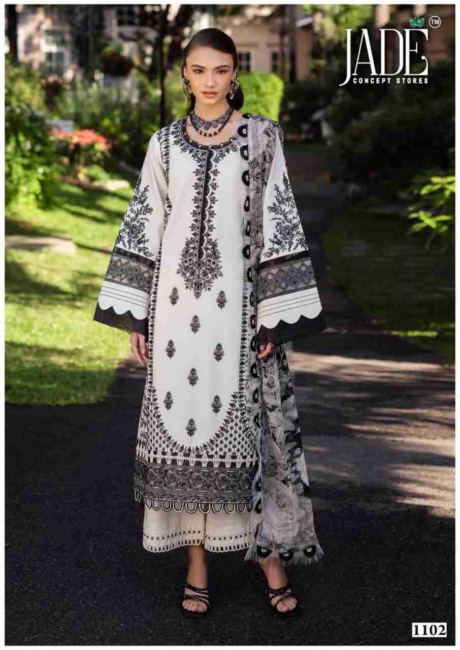 Bin Saeed Vol-11 By Jade 1101 To 1106 Series Beautiful Festive Suits Stylish Fancy Colorful Casual Wear & Ethnic Wear Pure Lawn Cotton Print Dresses At Wholesale Price
