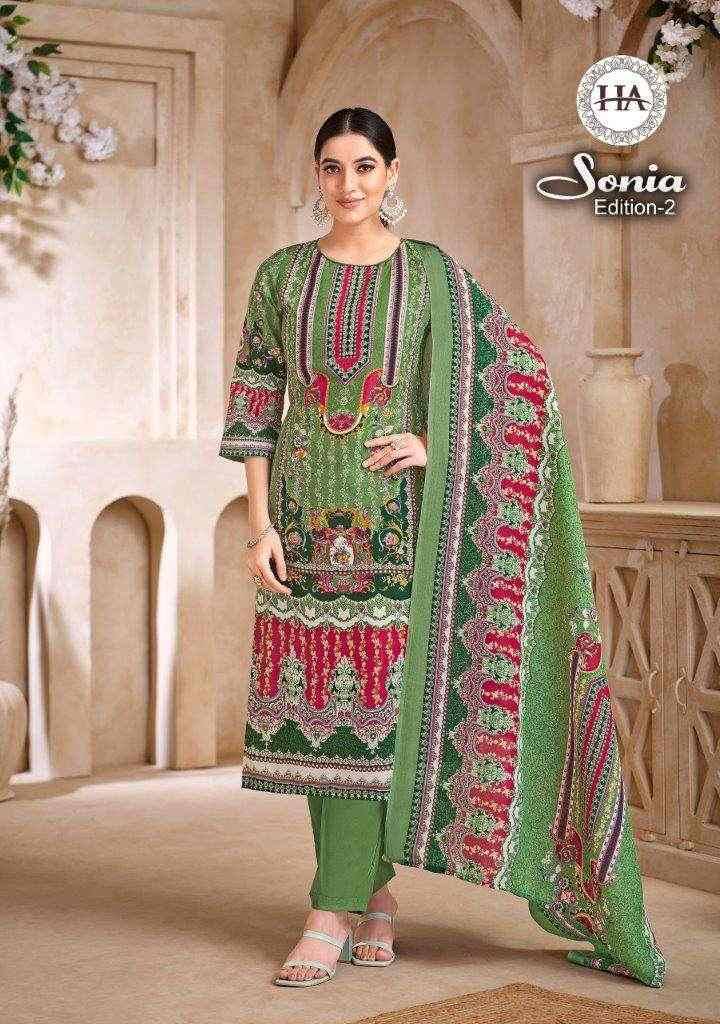 Sonia Vol-2 By Harshit Fashion Hub 1894-001 To 1894-008 Series Beautiful Festive Suits Stylish Fancy Colorful Casual Wear & Ethnic Wear Pure Cotton Dresses At Wholesale Price