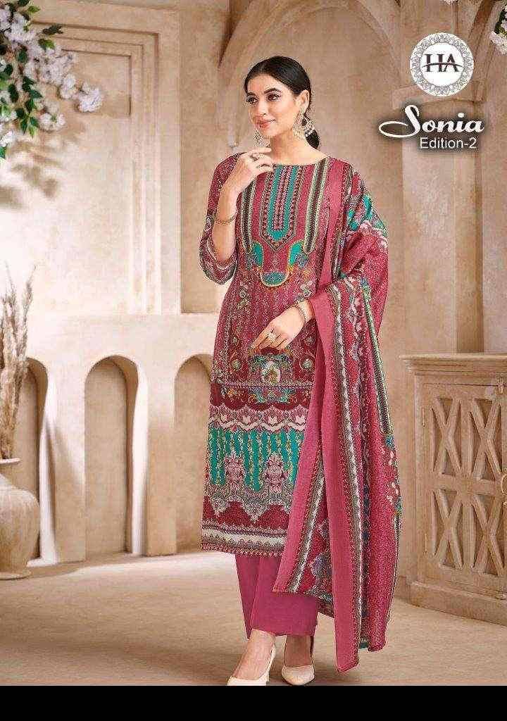 Sonia Vol-2 By Harshit Fashion Hub 1894-001 To 1894-008 Series Beautiful Festive Suits Stylish Fancy Colorful Casual Wear & Ethnic Wear Pure Cotton Dresses At Wholesale Price