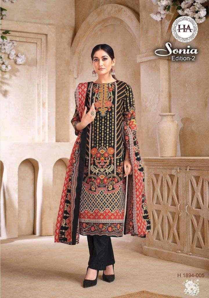 Sonia Vol-2 By Harshit Fashion Hub 1894-001 To 1894-008 Series Beautiful Festive Suits Stylish Fancy Colorful Casual Wear & Ethnic Wear Pure Cotton Dresses At Wholesale Price
