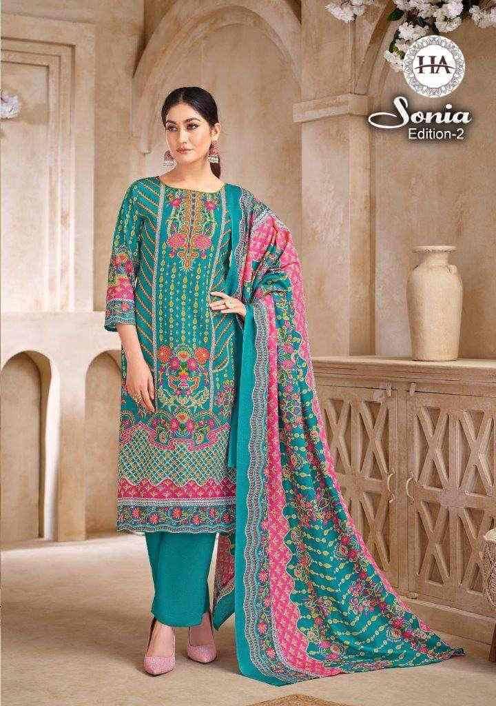 Sonia Vol-2 By Harshit Fashion Hub 1894-001 To 1894-008 Series Beautiful Festive Suits Stylish Fancy Colorful Casual Wear & Ethnic Wear Pure Cotton Dresses At Wholesale Price