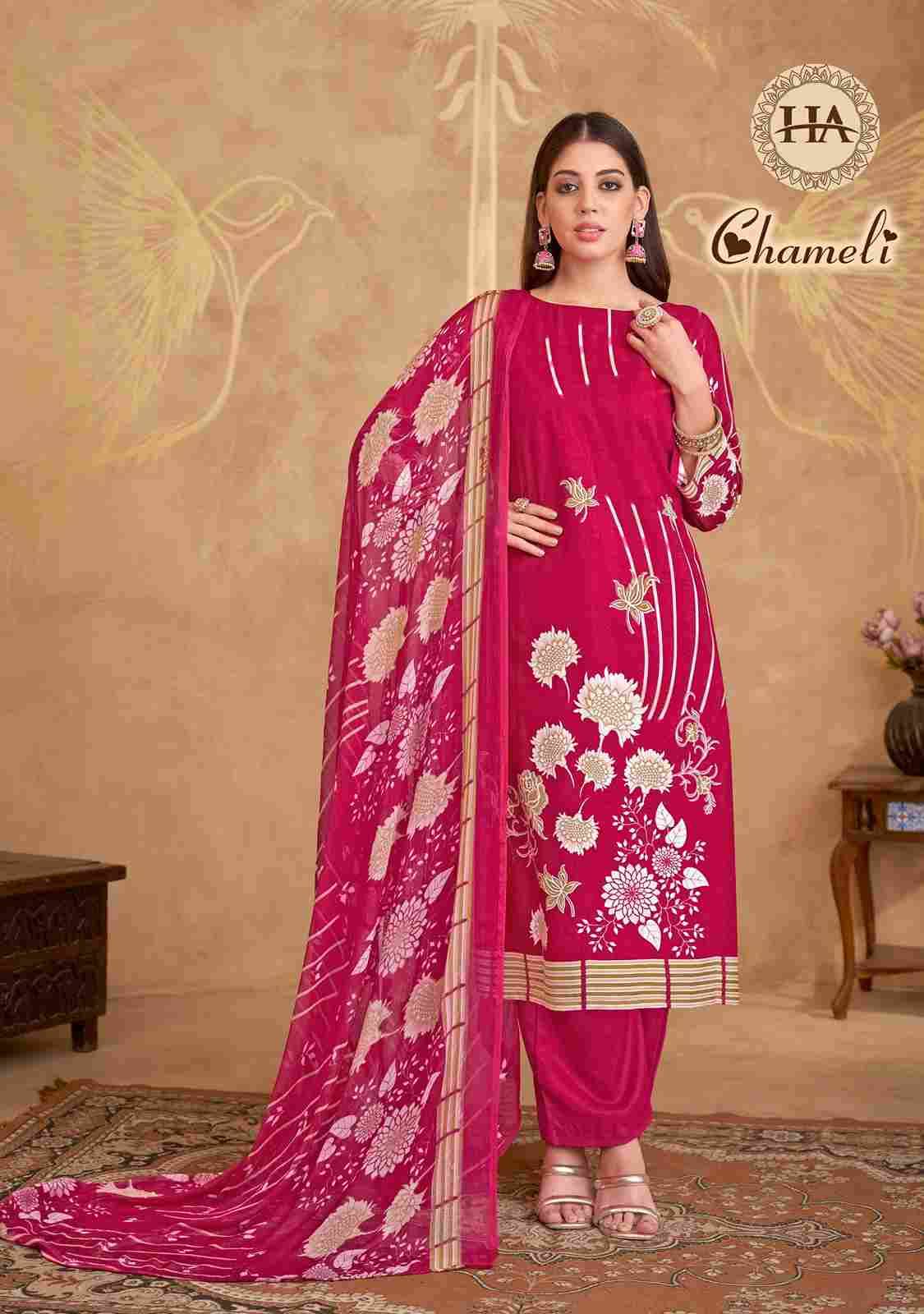 Chameli By Harshit Fashion Hub 1910-001 To 1910-006 Series Beautiful Festive Suits Stylish Fancy Colorful Casual Wear & Ethnic Wear Pure Viscose Rayon Dresses At Wholesale Price