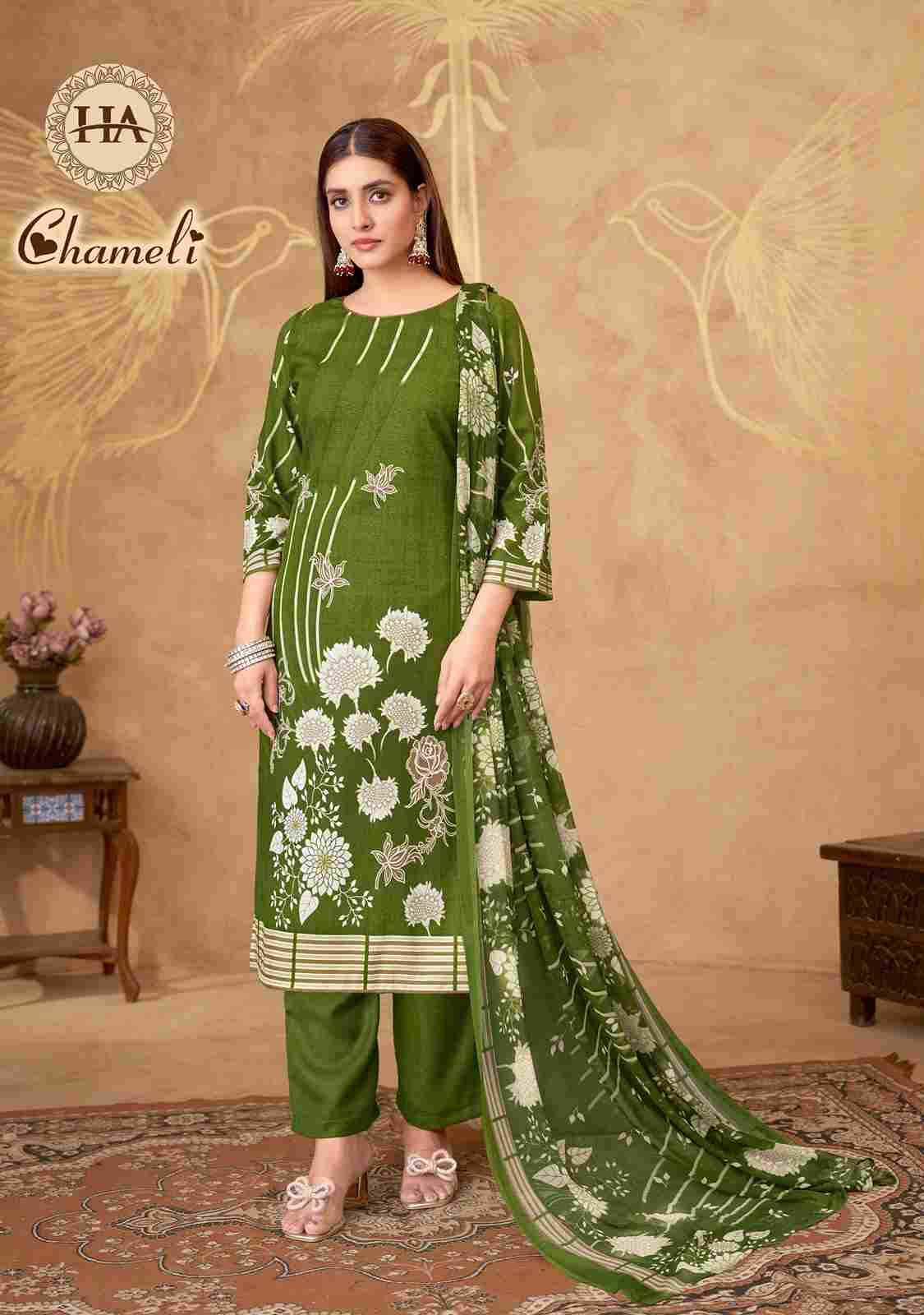 Chameli By Harshit Fashion Hub 1910-001 To 1910-006 Series Beautiful Festive Suits Stylish Fancy Colorful Casual Wear & Ethnic Wear Pure Viscose Rayon Dresses At Wholesale Price
