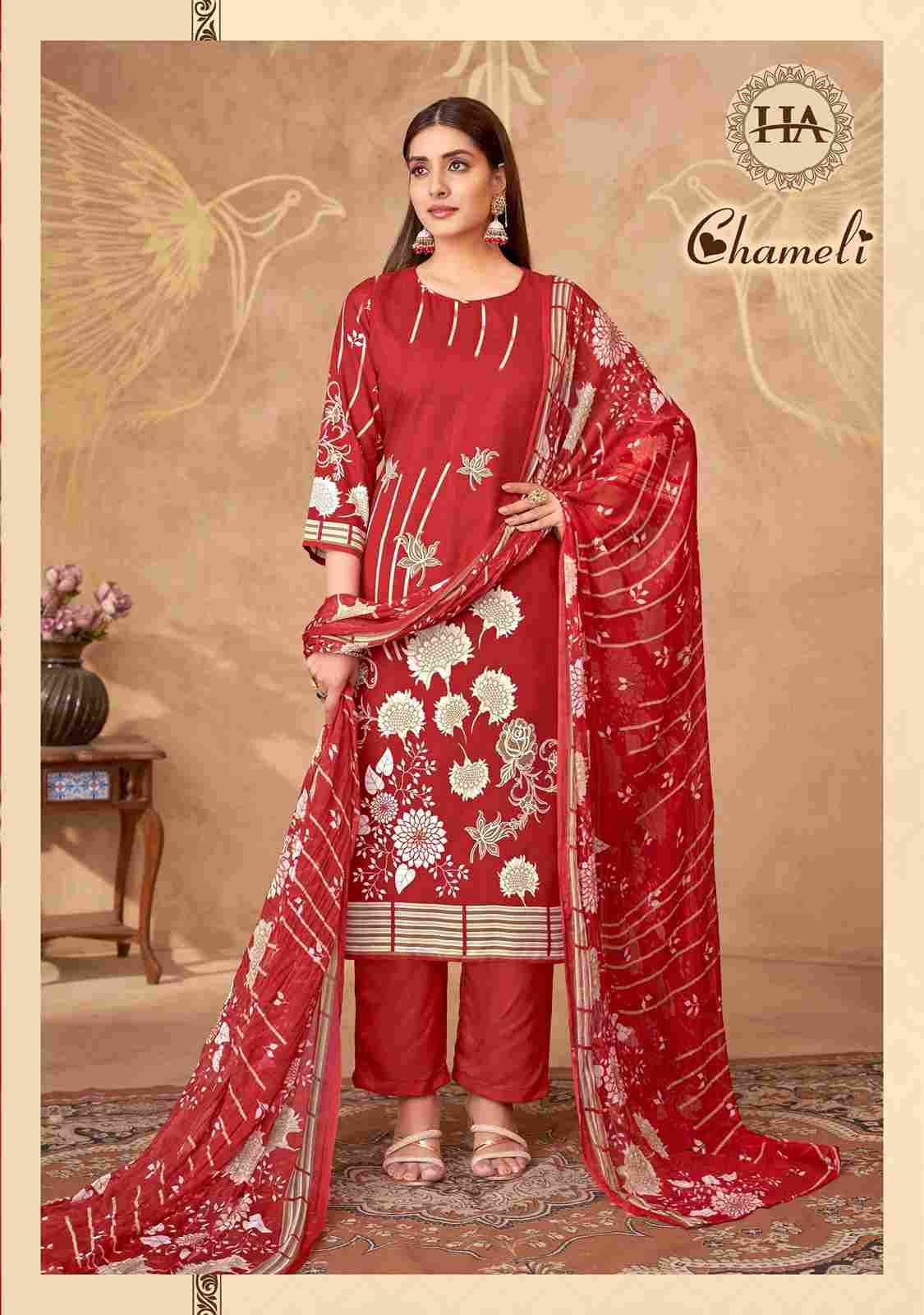 Chameli By Harshit Fashion Hub 1910-001 To 1910-006 Series Beautiful Festive Suits Stylish Fancy Colorful Casual Wear & Ethnic Wear Pure Viscose Rayon Dresses At Wholesale Price