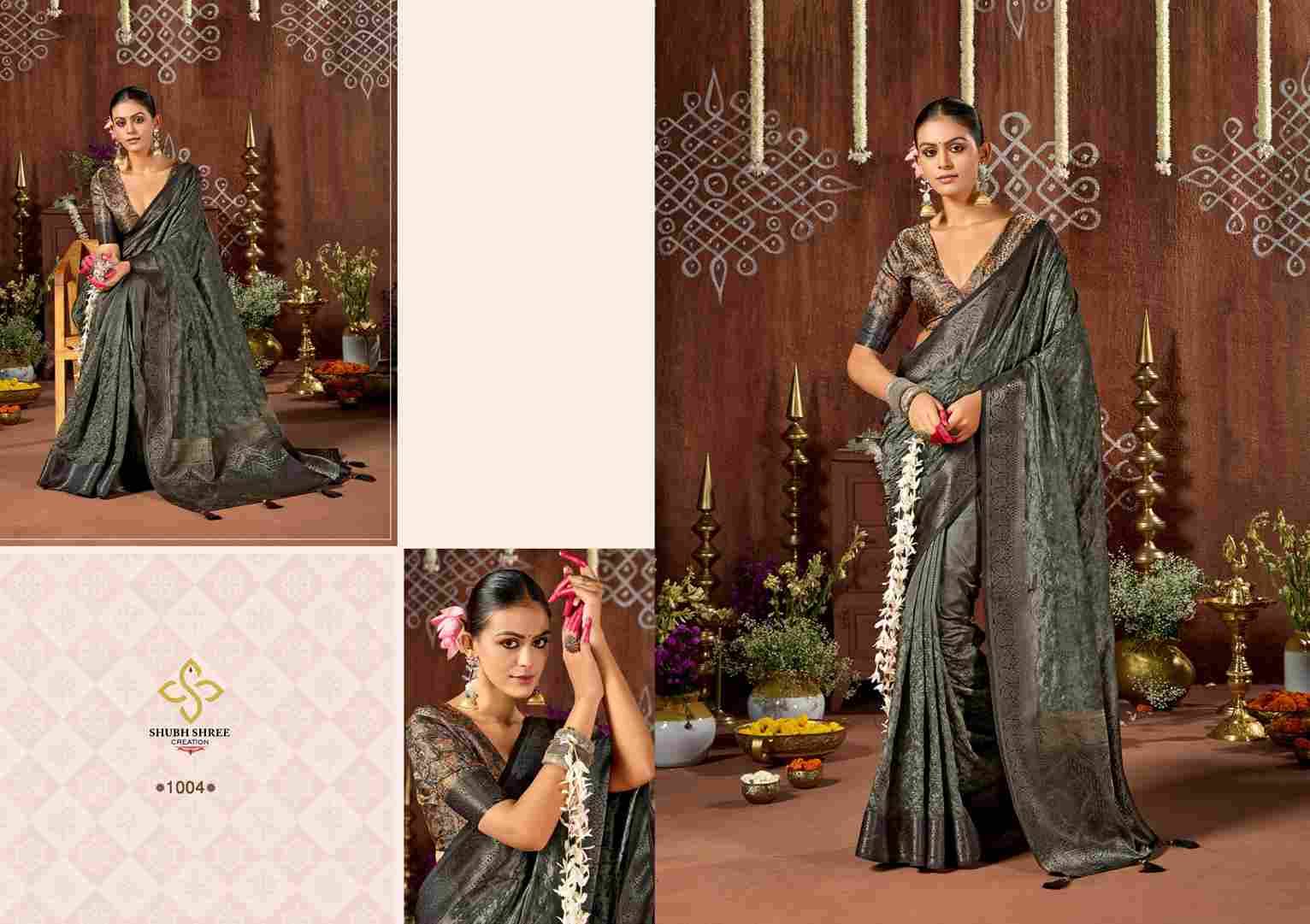 Saarika By Shubh Shree 1001 To 1010 Series Indian Traditional Wear Collection Beautiful Stylish Fancy Colorful Party Wear & Occasional Wear Pure Tussar Silk Sarees At Wholesale Price
