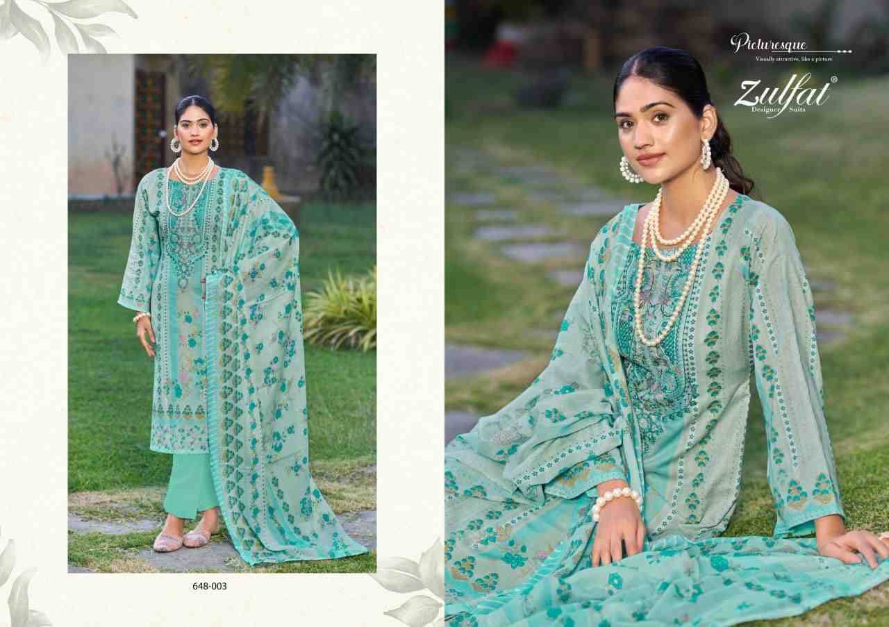 Gulnaaz Vol-3 By Zulfat 648-001 To 648-008 Series Beautiful Festive Suits Stylish Fancy Colorful Casual Wear & Ethnic Wear Pure Cotton Print Dresses At Wholesale Price