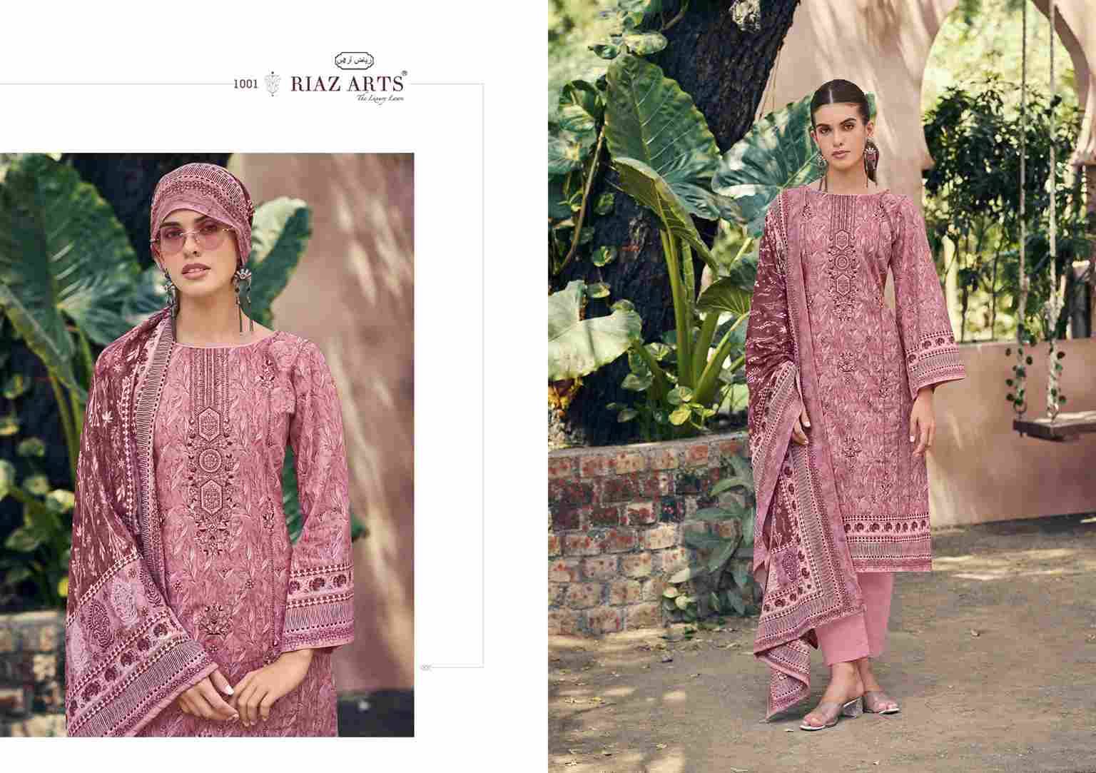Elan Vol-3 By Riaz Arts 1001 To 1006 Series Beautiful Festive Suits Stylish Fancy Colorful Casual Wear & Ethnic Wear Pure Lawn Cotton Print Dresses At Wholesale Price