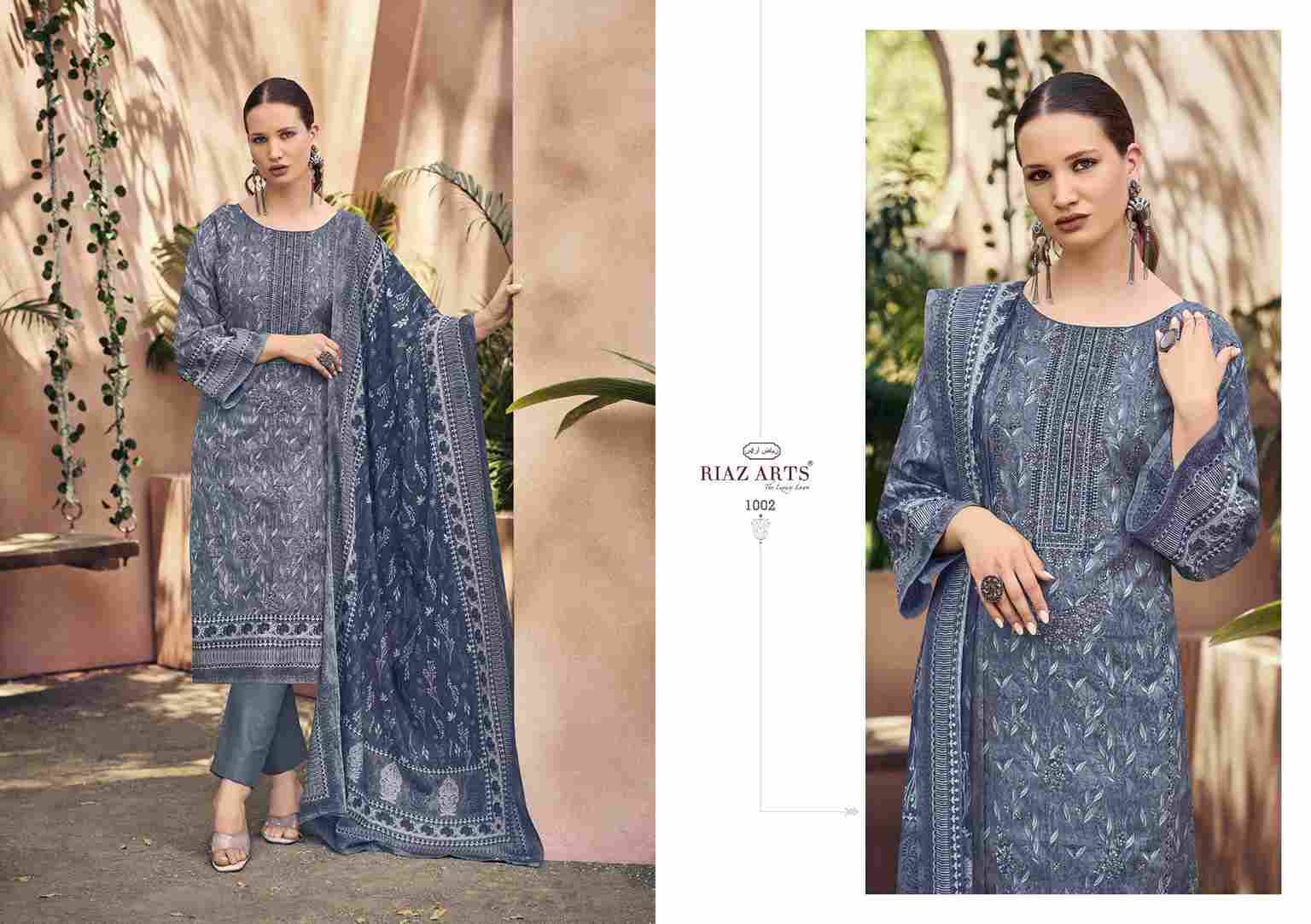 Elan Vol-3 By Riaz Arts 1001 To 1006 Series Beautiful Festive Suits Stylish Fancy Colorful Casual Wear & Ethnic Wear Pure Lawn Cotton Print Dresses At Wholesale Price