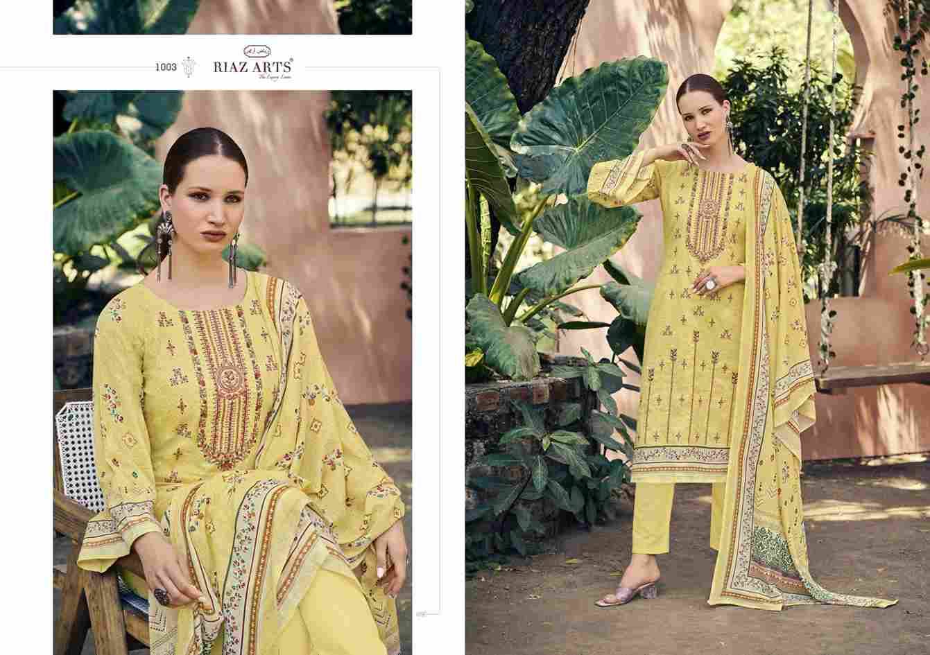 Elan Vol-3 By Riaz Arts 1001 To 1006 Series Beautiful Festive Suits Stylish Fancy Colorful Casual Wear & Ethnic Wear Pure Lawn Cotton Print Dresses At Wholesale Price