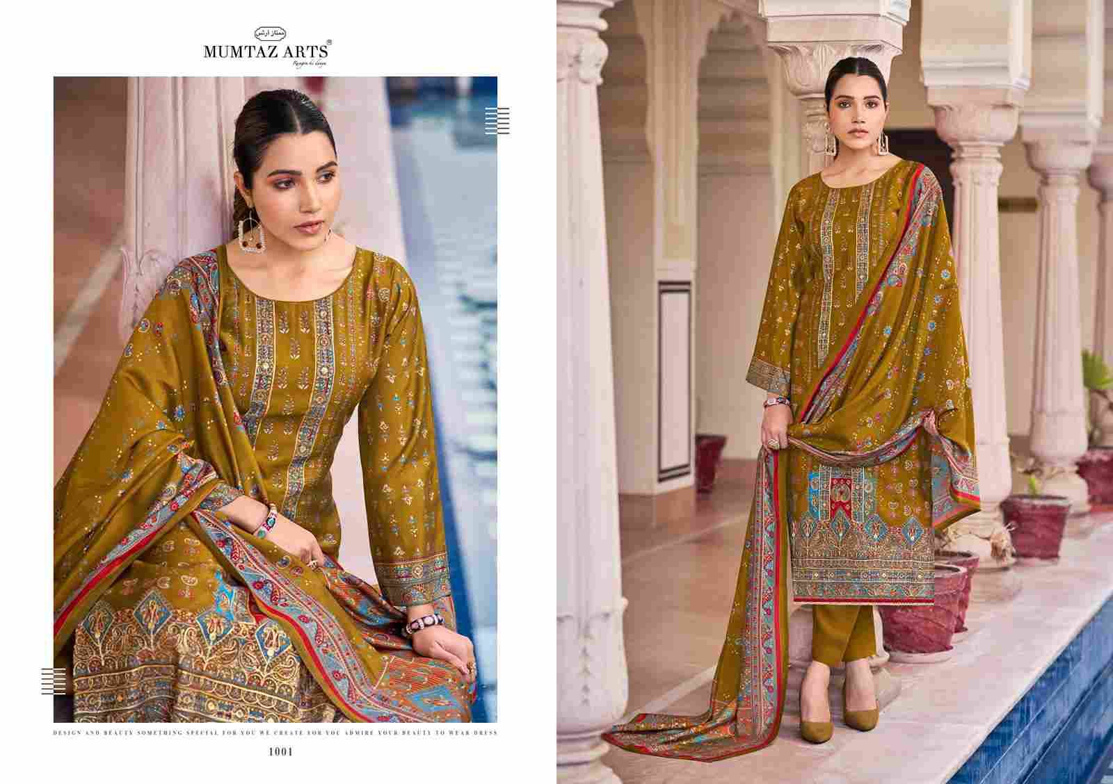 Safarnama By Mumtaz Arts 1001 To 1004 Series Beautiful Festive Suits Colorful Stylish Fancy Casual Wear & Ethnic Wear Pure Viscose Muslin Print Dresses At Wholesale Price