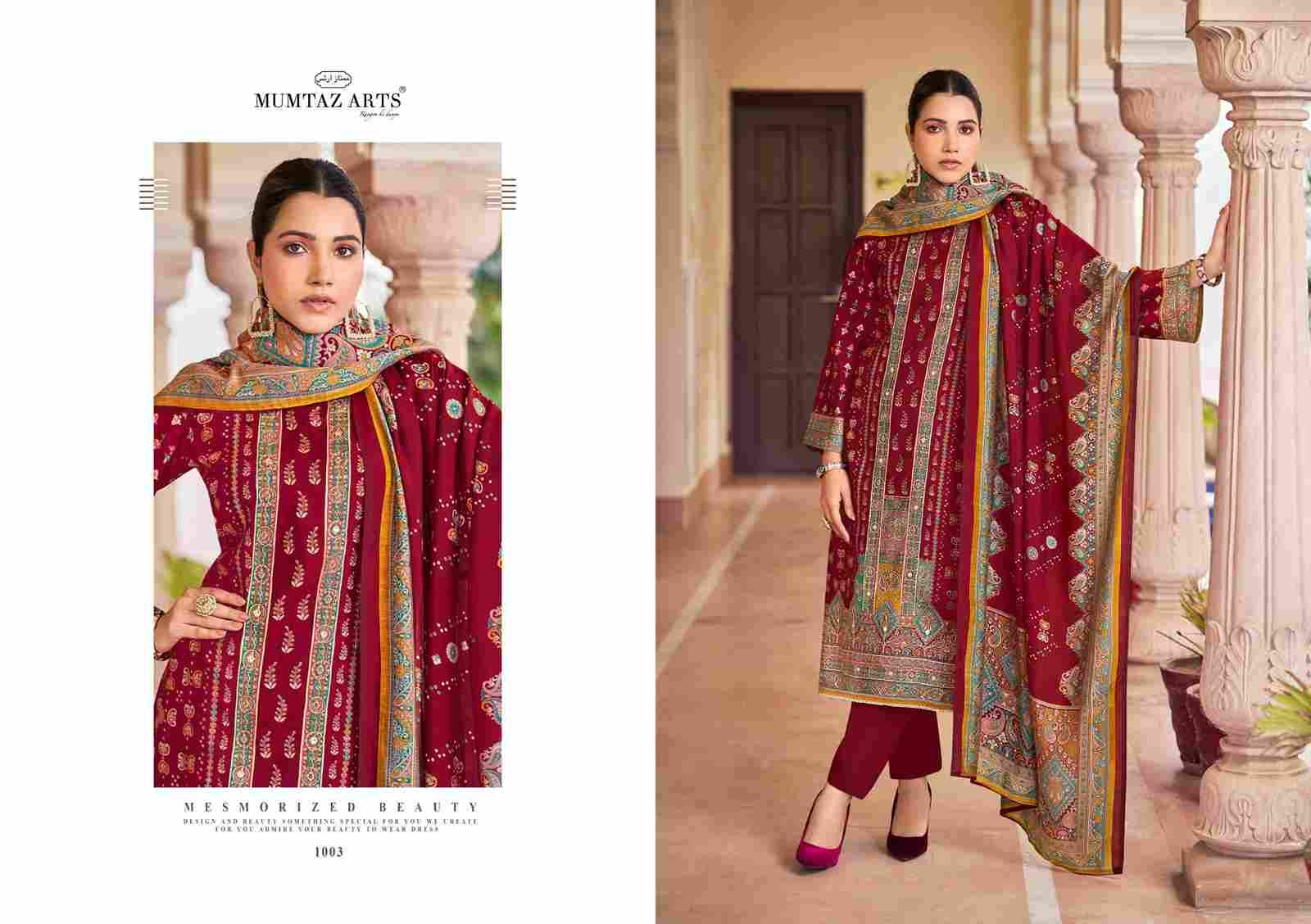 Safarnama By Mumtaz Arts 1001 To 1004 Series Beautiful Festive Suits Colorful Stylish Fancy Casual Wear & Ethnic Wear Pure Viscose Muslin Print Dresses At Wholesale Price