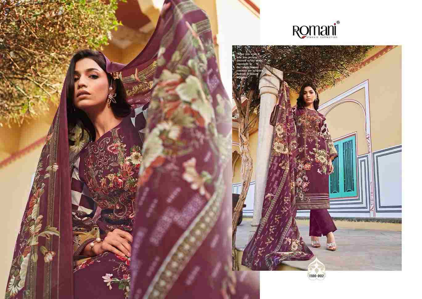 Aarzu Vol-16 By Romani 1100-001 To 1100-008 Series Beautiful Festive Suits Stylish Fancy Colorful Casual Wear & Ethnic Wear Soft Cotton Print Dresses At Wholesale Price