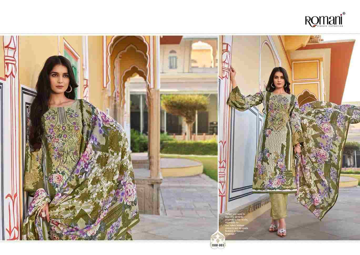 Aarzu Vol-16 By Romani 1100-001 To 1100-008 Series Beautiful Festive Suits Stylish Fancy Colorful Casual Wear & Ethnic Wear Soft Cotton Print Dresses At Wholesale Price