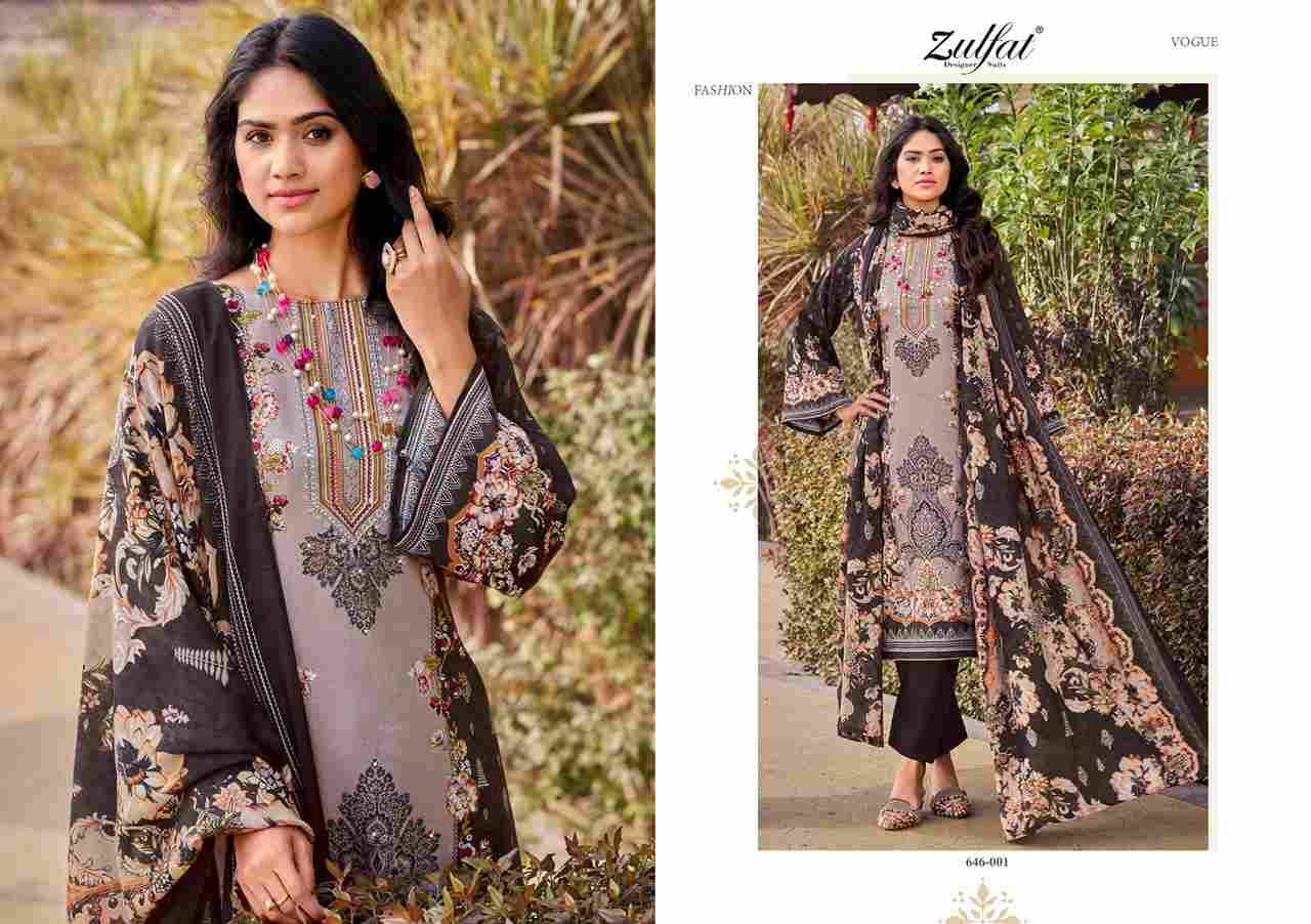 Raabta Vol-6 By Zulfat 646-001 To 646-006 Series Beautiful Festive Suits Stylish Fancy Colorful Casual Wear & Ethnic Wear Pure Jam Cotton Print Dresses At Wholesale Price