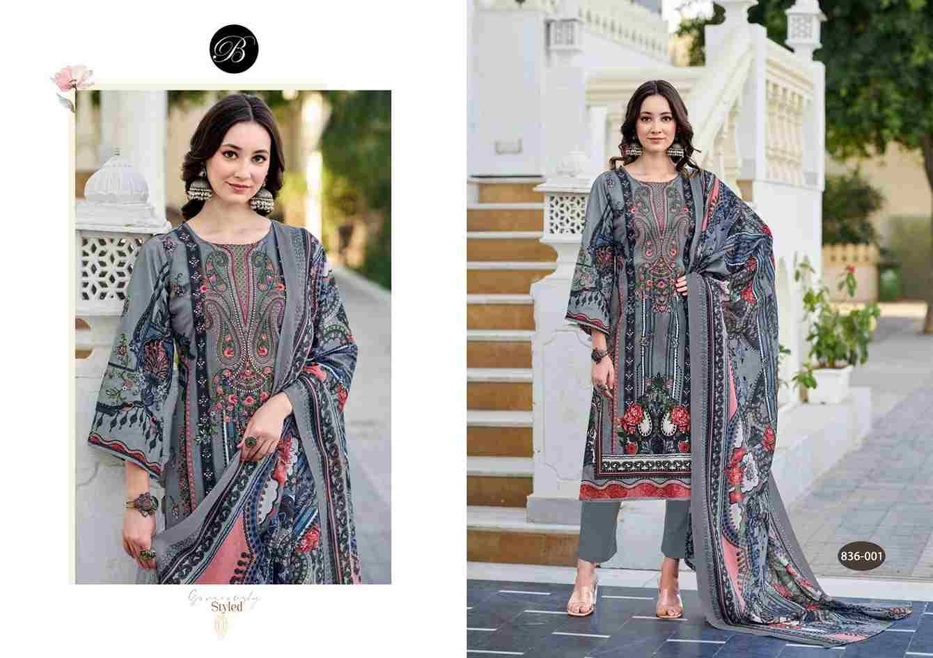 Naira Vol-103 By Belliza 836-001 To 836-008 Series Beautiful Festive Suits Stylish Fancy Colorful Casual Wear & Ethnic Wear Pure Cotton Print Dresses At Wholesale Price