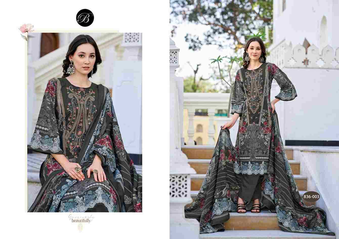 Naira Vol-103 By Belliza 836-001 To 836-008 Series Beautiful Festive Suits Stylish Fancy Colorful Casual Wear & Ethnic Wear Pure Cotton Print Dresses At Wholesale Price