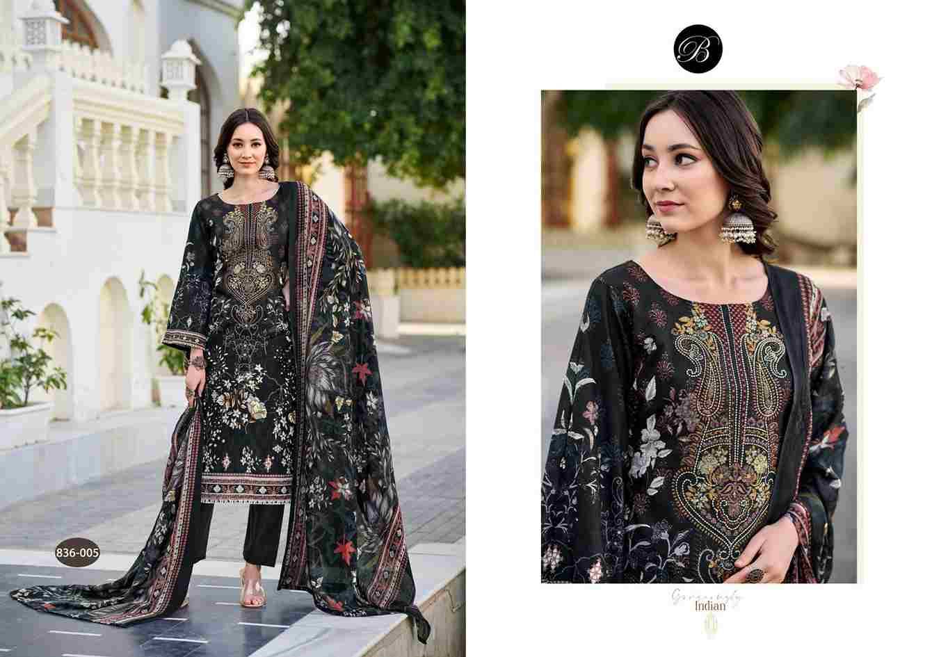 Naira Vol-103 By Belliza 836-001 To 836-008 Series Beautiful Festive Suits Stylish Fancy Colorful Casual Wear & Ethnic Wear Pure Cotton Print Dresses At Wholesale Price