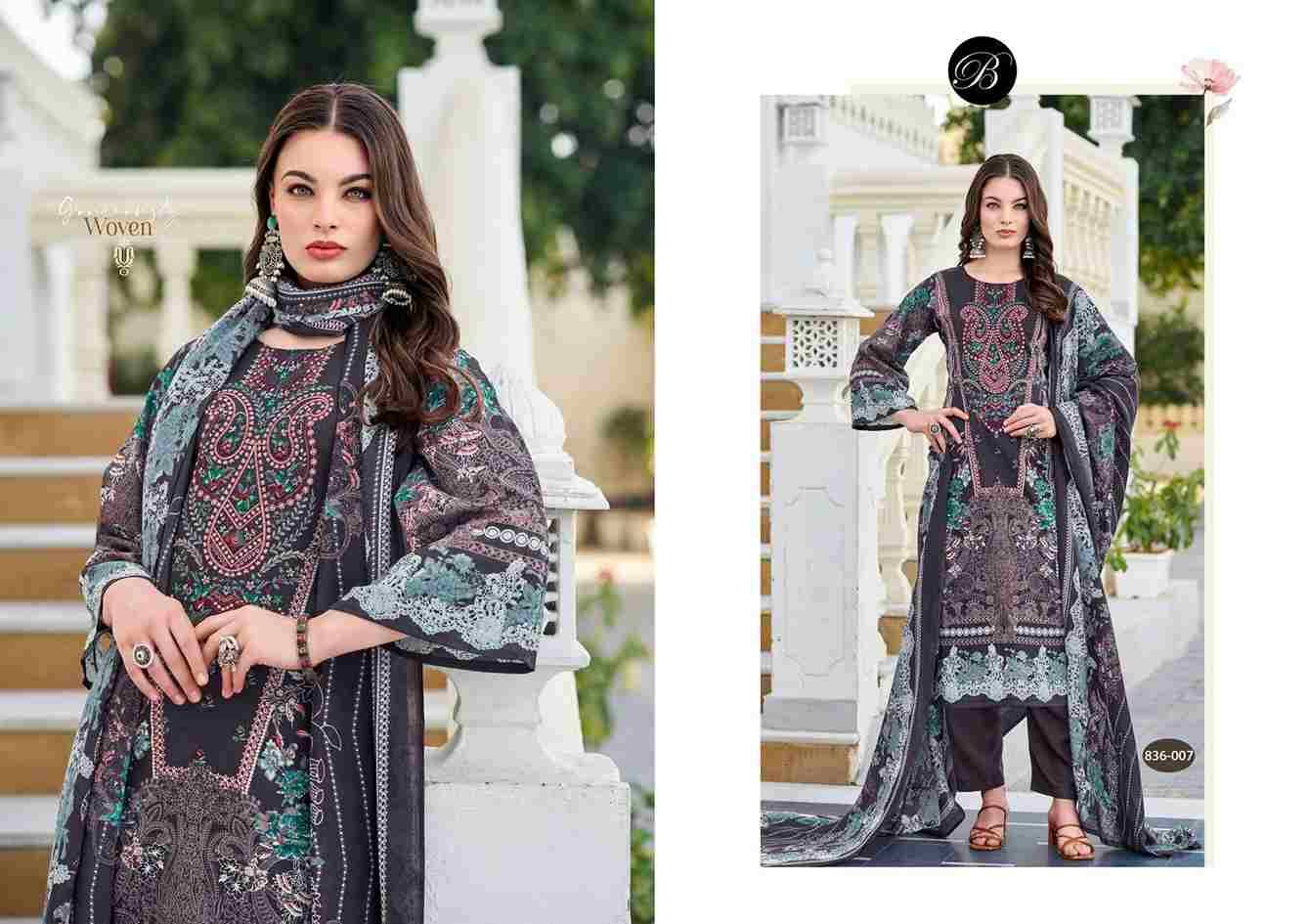 Naira Vol-103 By Belliza 836-001 To 836-008 Series Beautiful Festive Suits Stylish Fancy Colorful Casual Wear & Ethnic Wear Pure Cotton Print Dresses At Wholesale Price