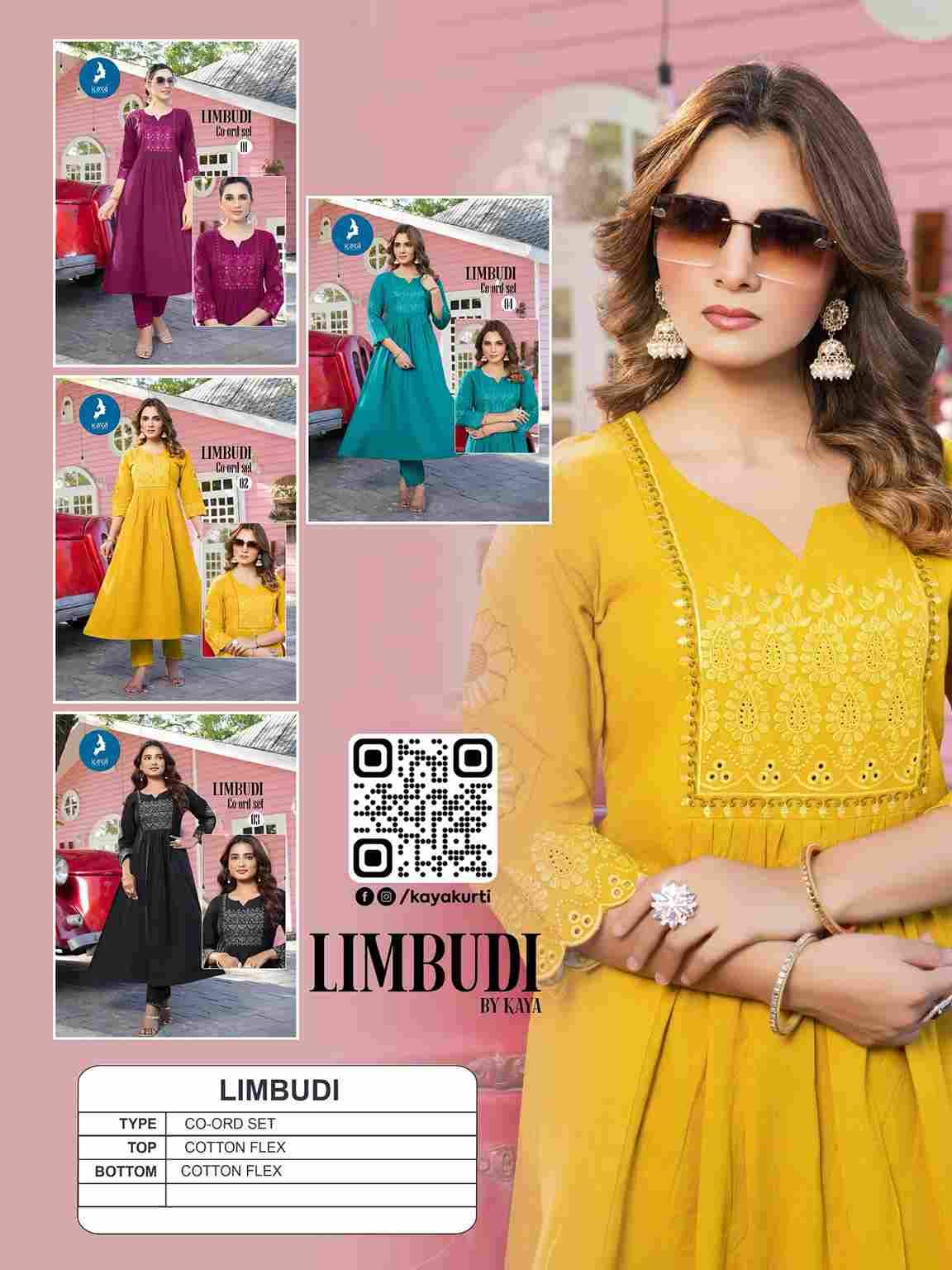 Limbudi By Kaya 01 To 04 Series Designer Stylish Fancy Colorful Beautiful Party Wear & Ethnic Wear Collection Premium Cotton Co-Ords At Wholesale Price
